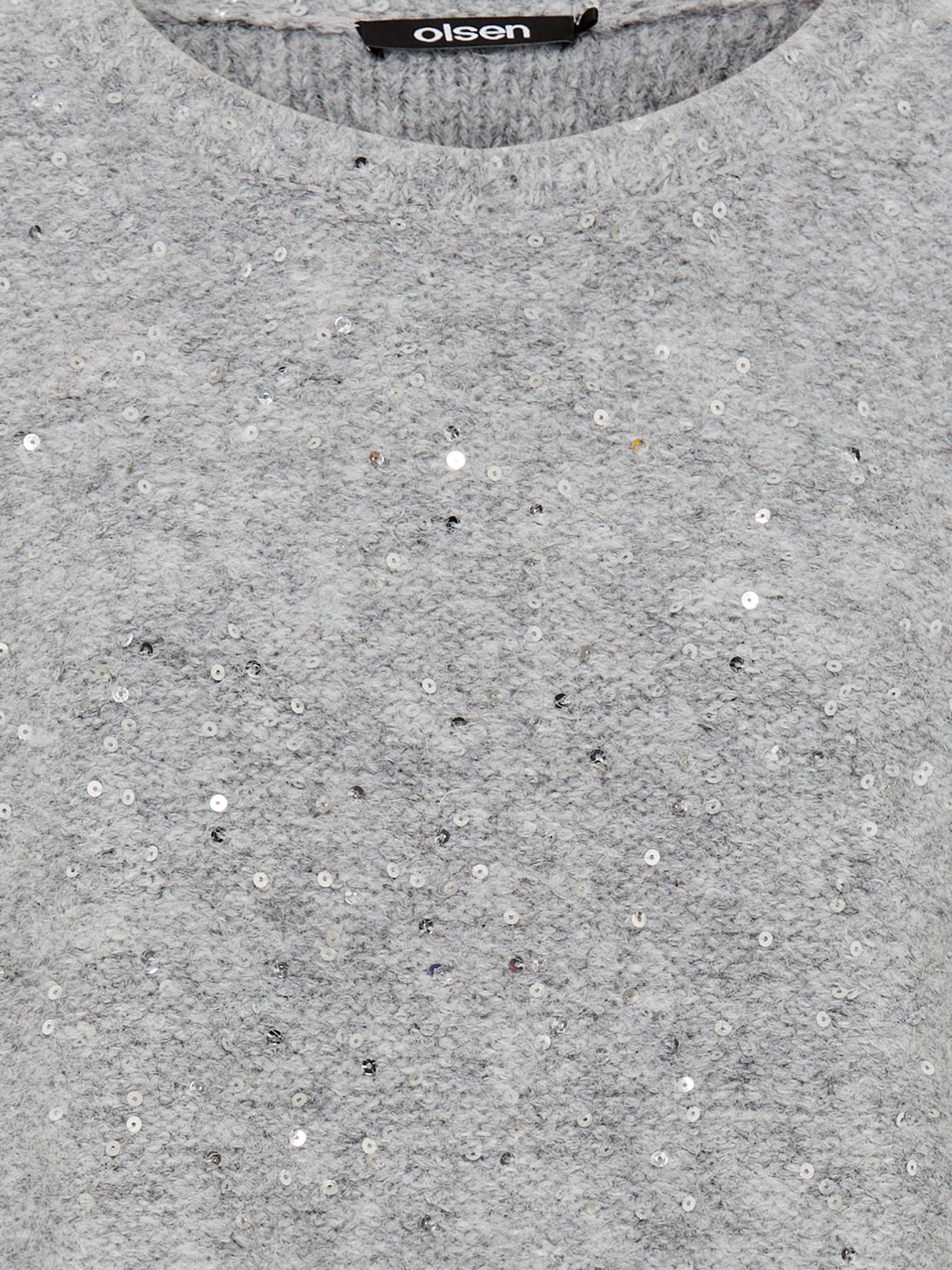 Misty Grey Sequin Sweater - 11004688