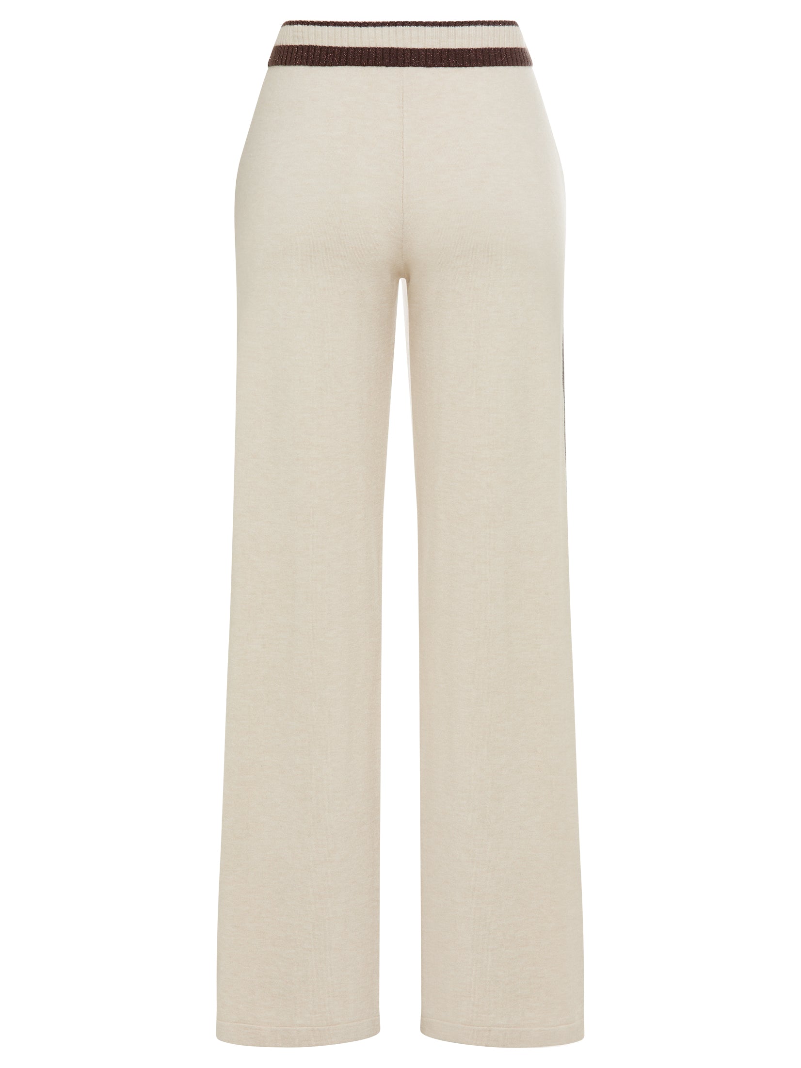 Almond Beige Knit Pants - 14002492
