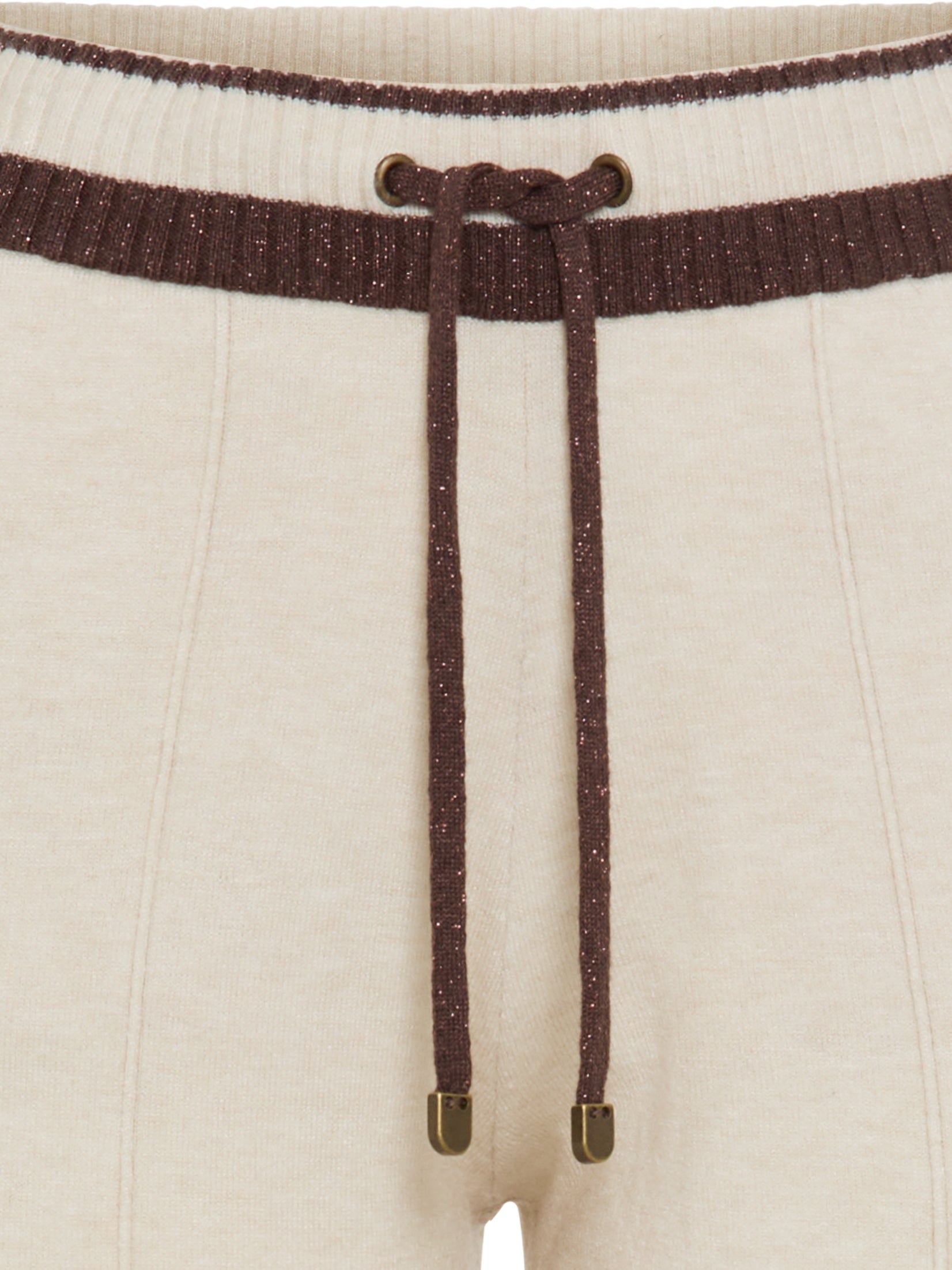 Almond Beige Knit Pants - 14002492