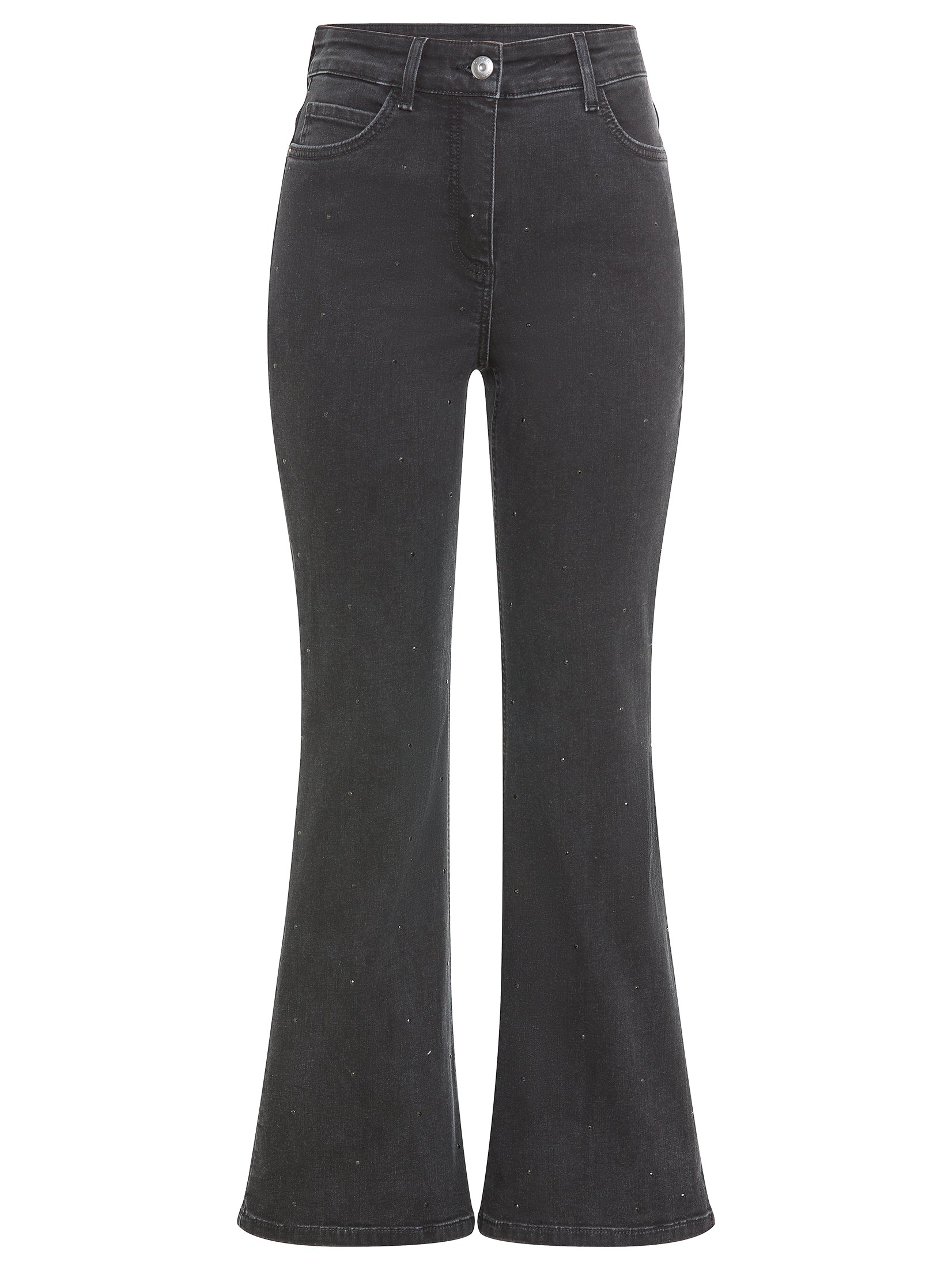 Black Cropped Jeans - 14002487