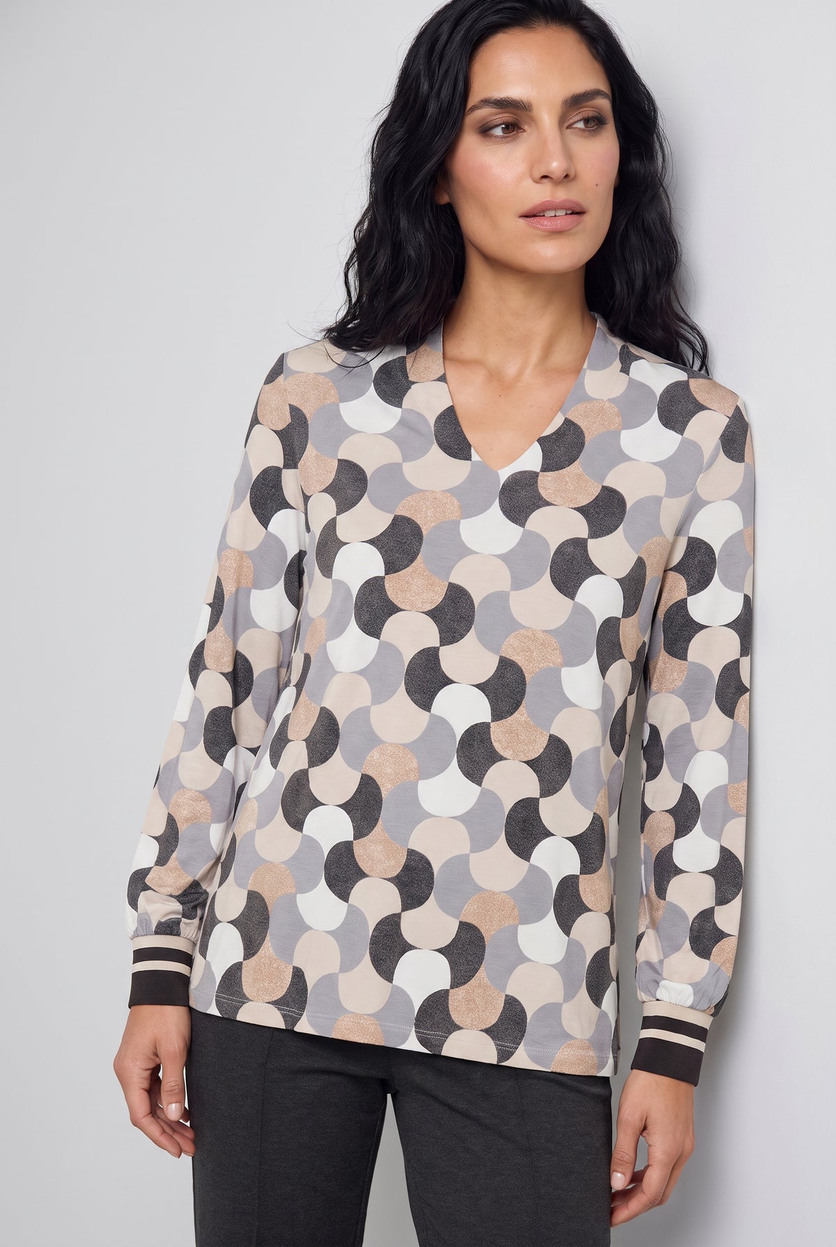 Almond Beige Sports Cuff Top - 11105531