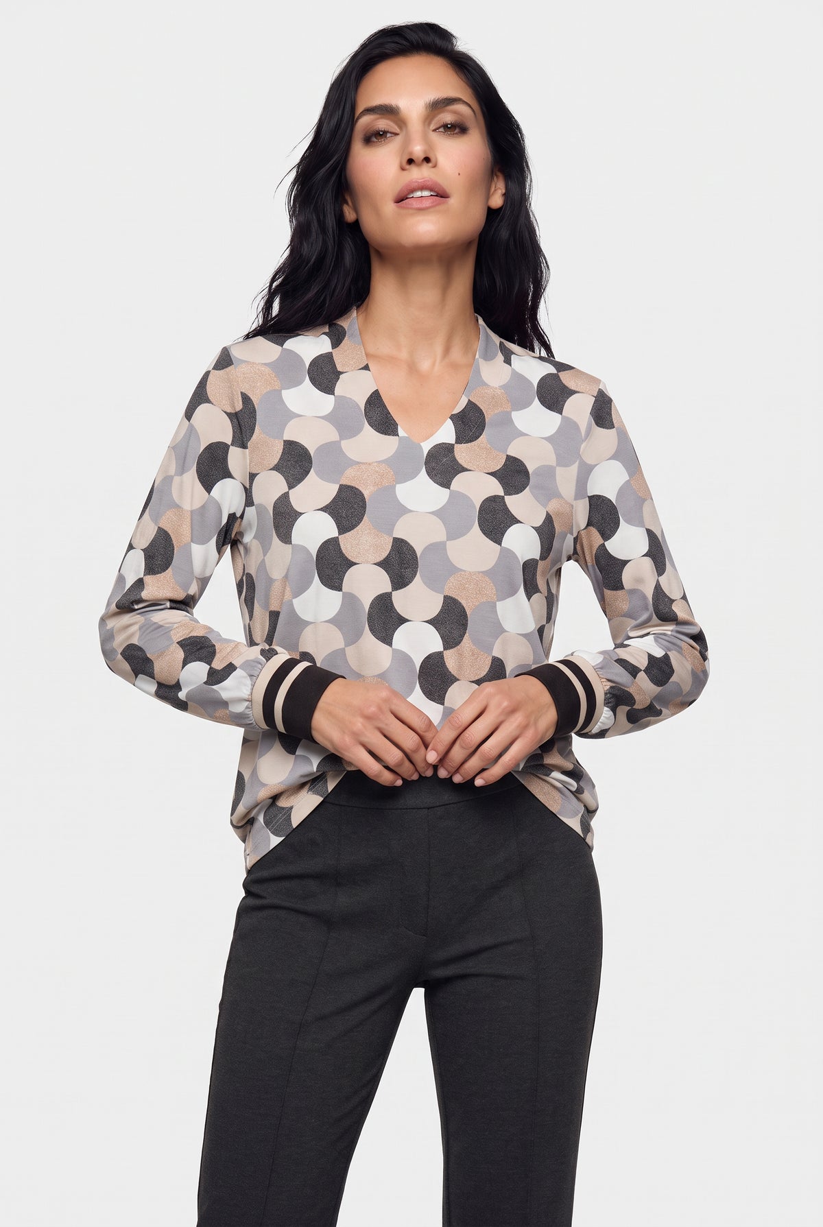 Almond Beige Sports Cuff Top - 11105531