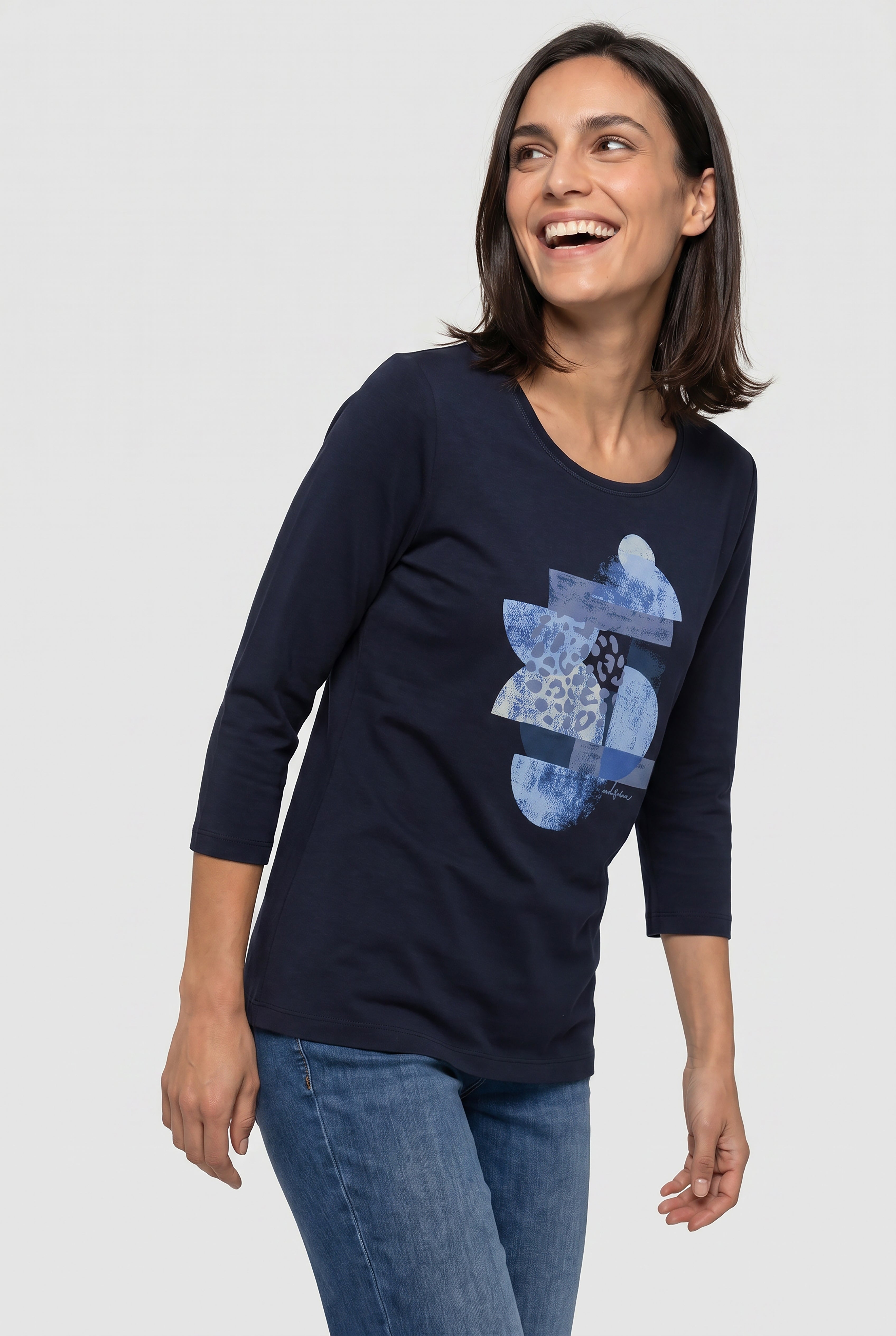 Power Navy Long Sleeve Top - 11100138