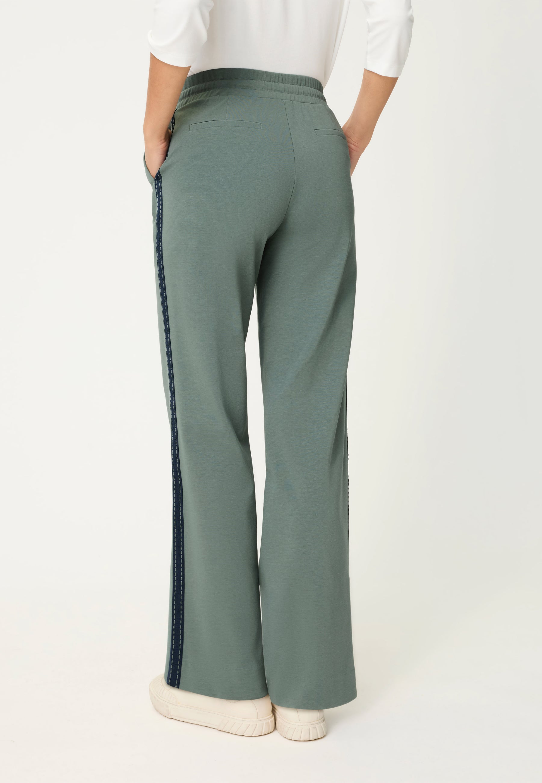 Dark Sage Casual Trousers - 14002495