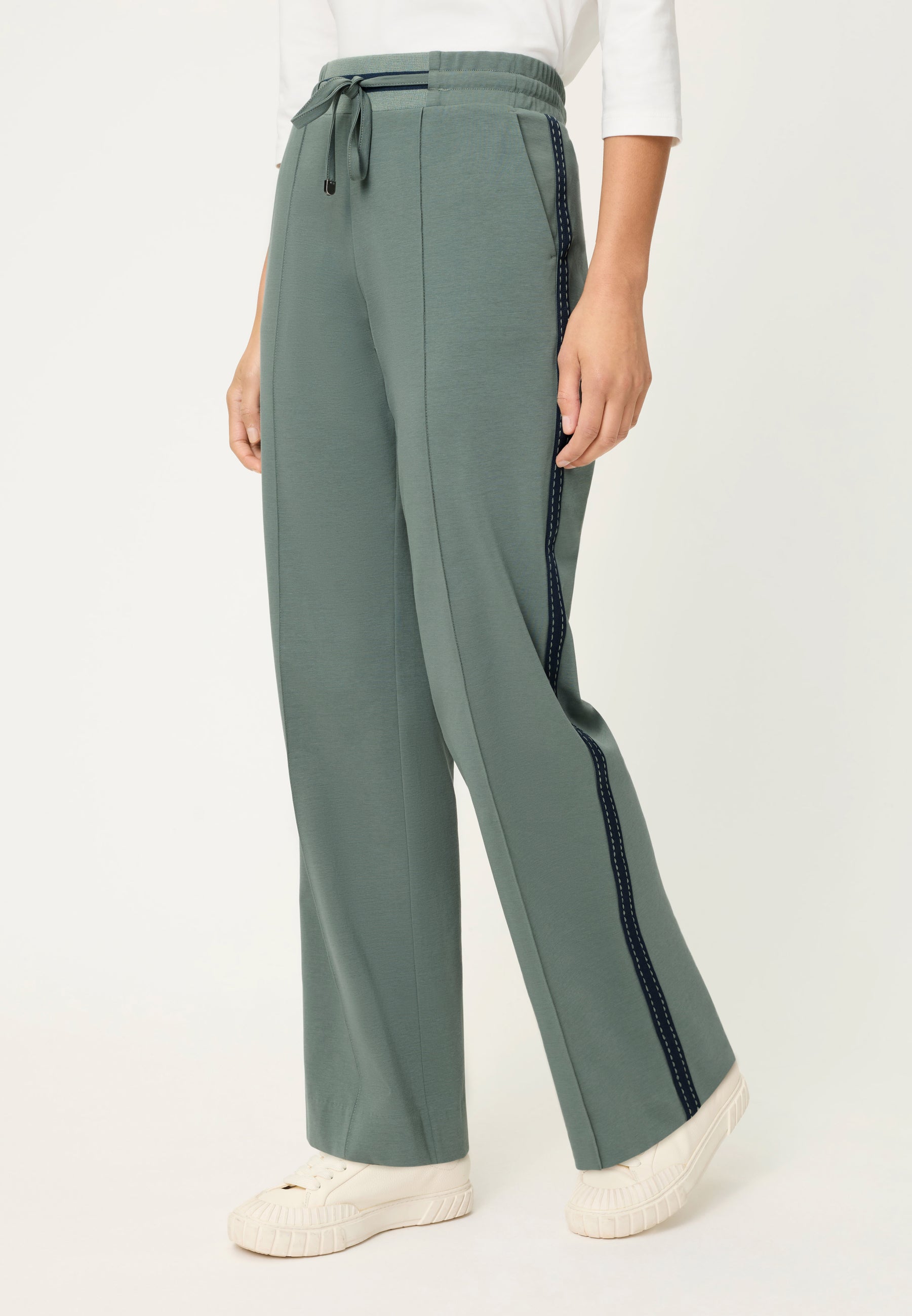 Dark Sage Casual Trousers - 14002495