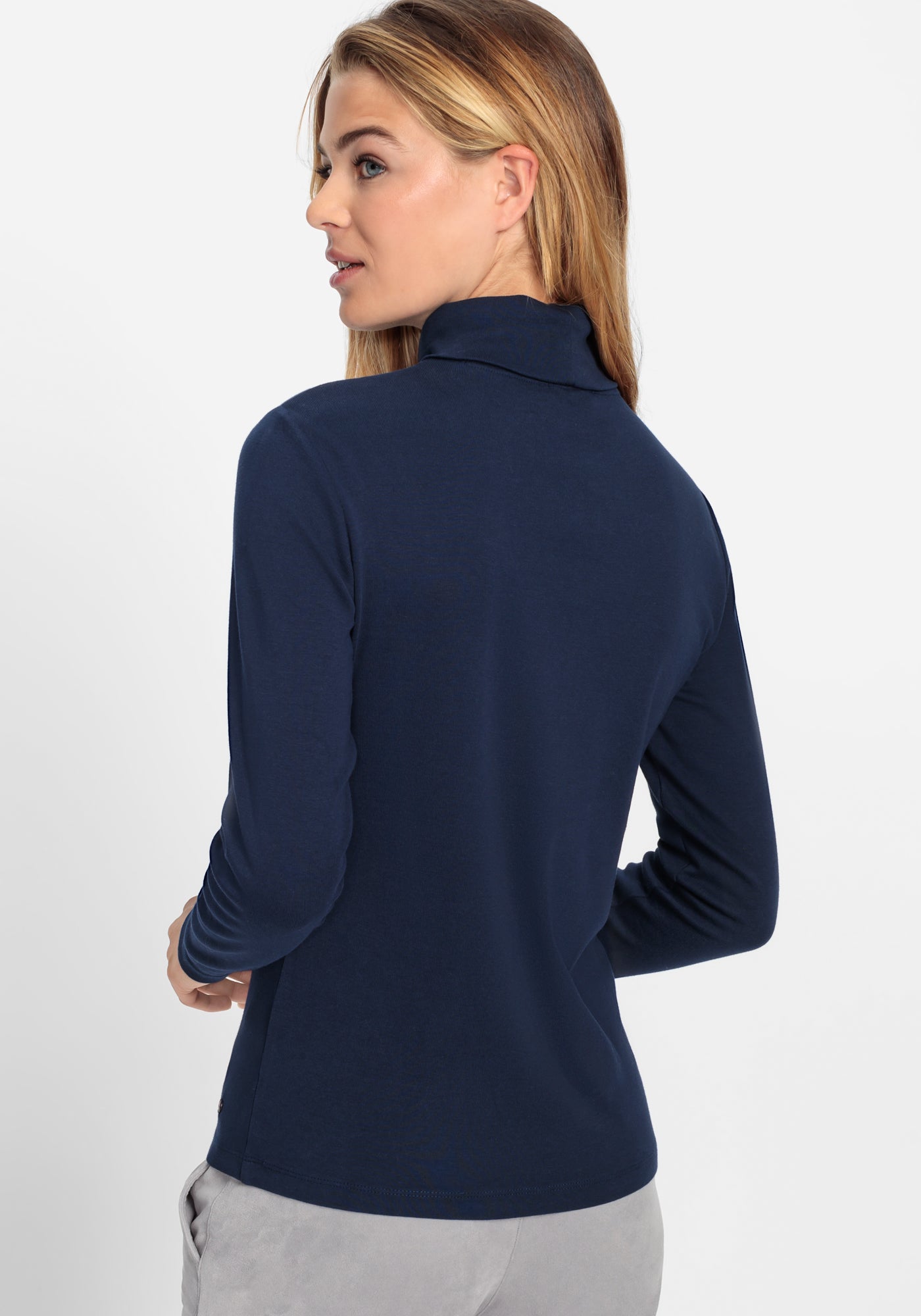 Ink Blue L/Sleeve Polo Neck - 11104429