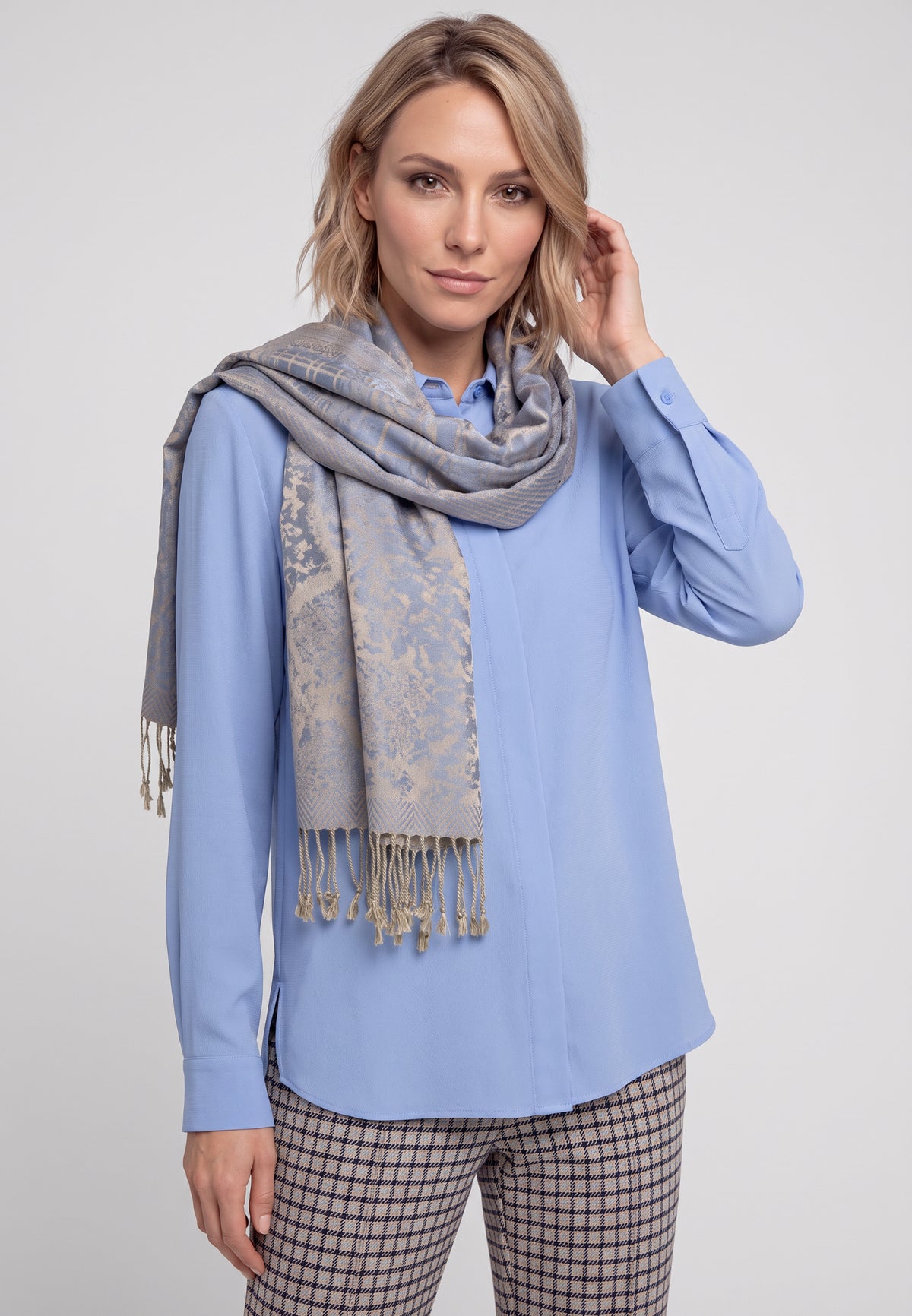 River Blue Woven Scarf - 18001926