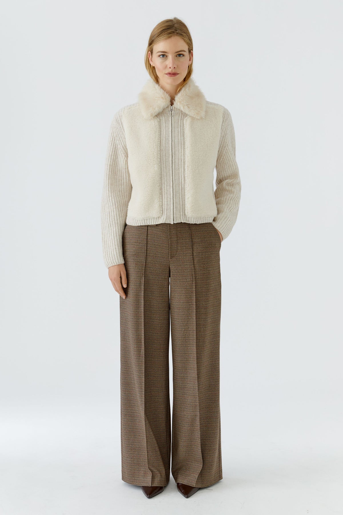 Brown Black Trousers - 100138