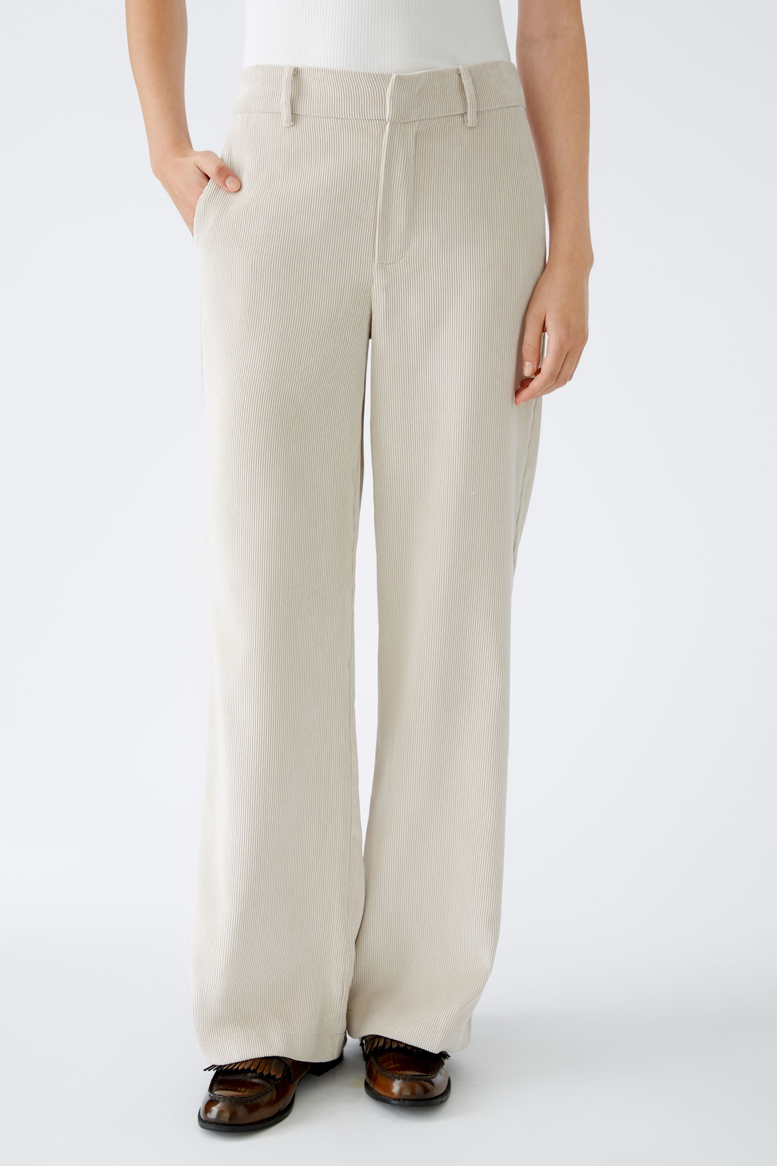 Beige Cord Trousers 89786