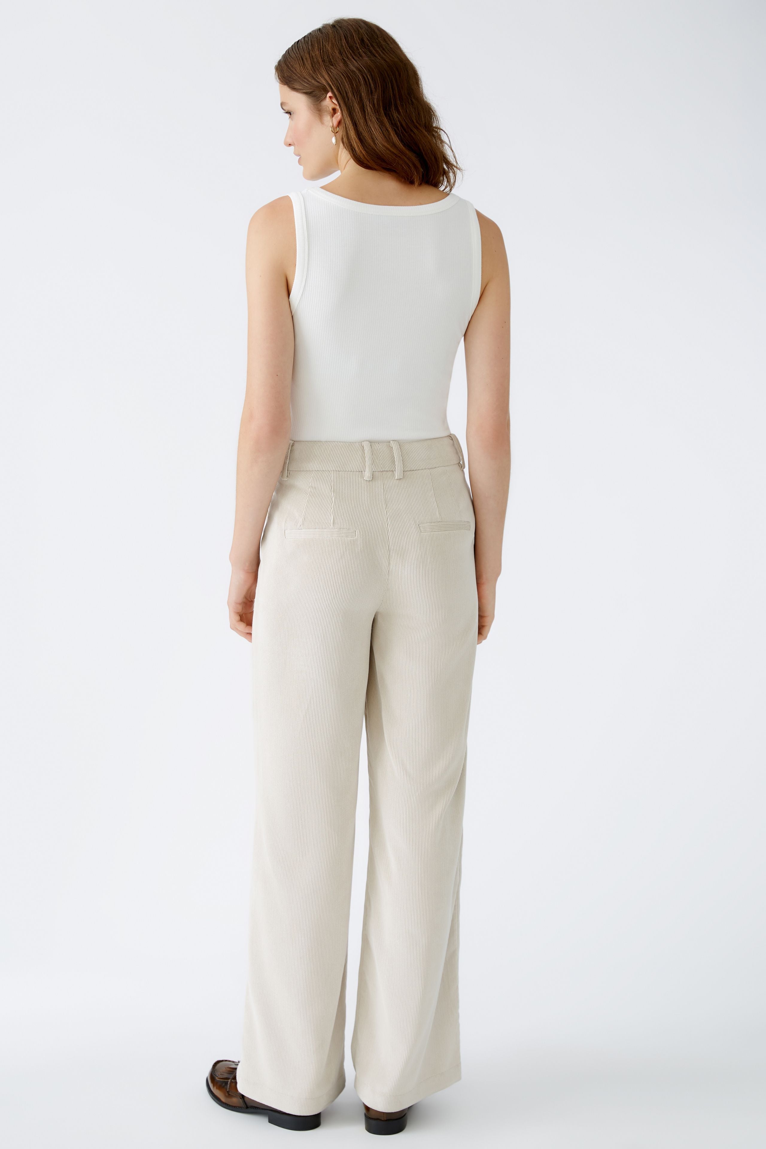 Beige Cord Trousers 89786