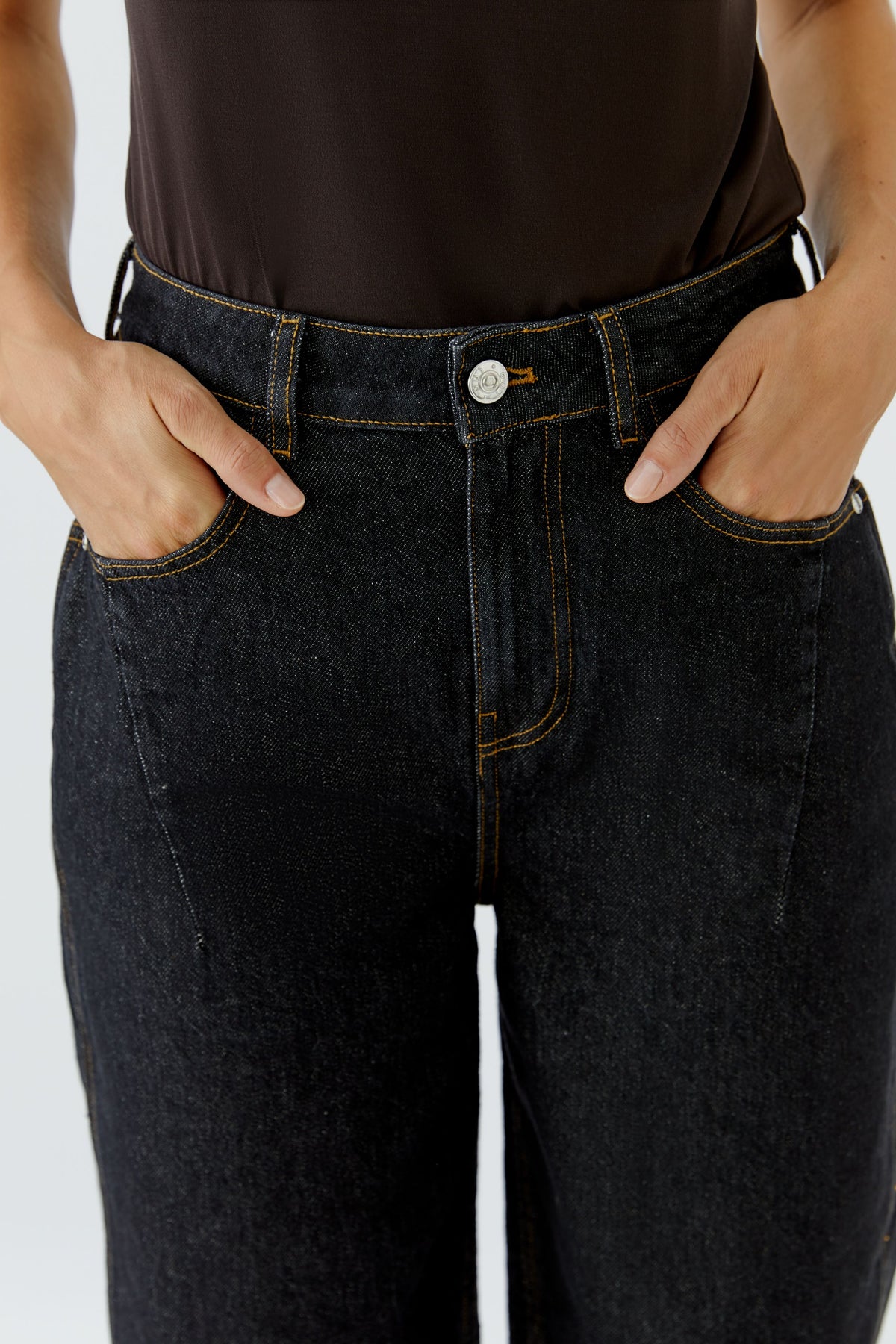 Dark Denim Barrell Jeans - 100229