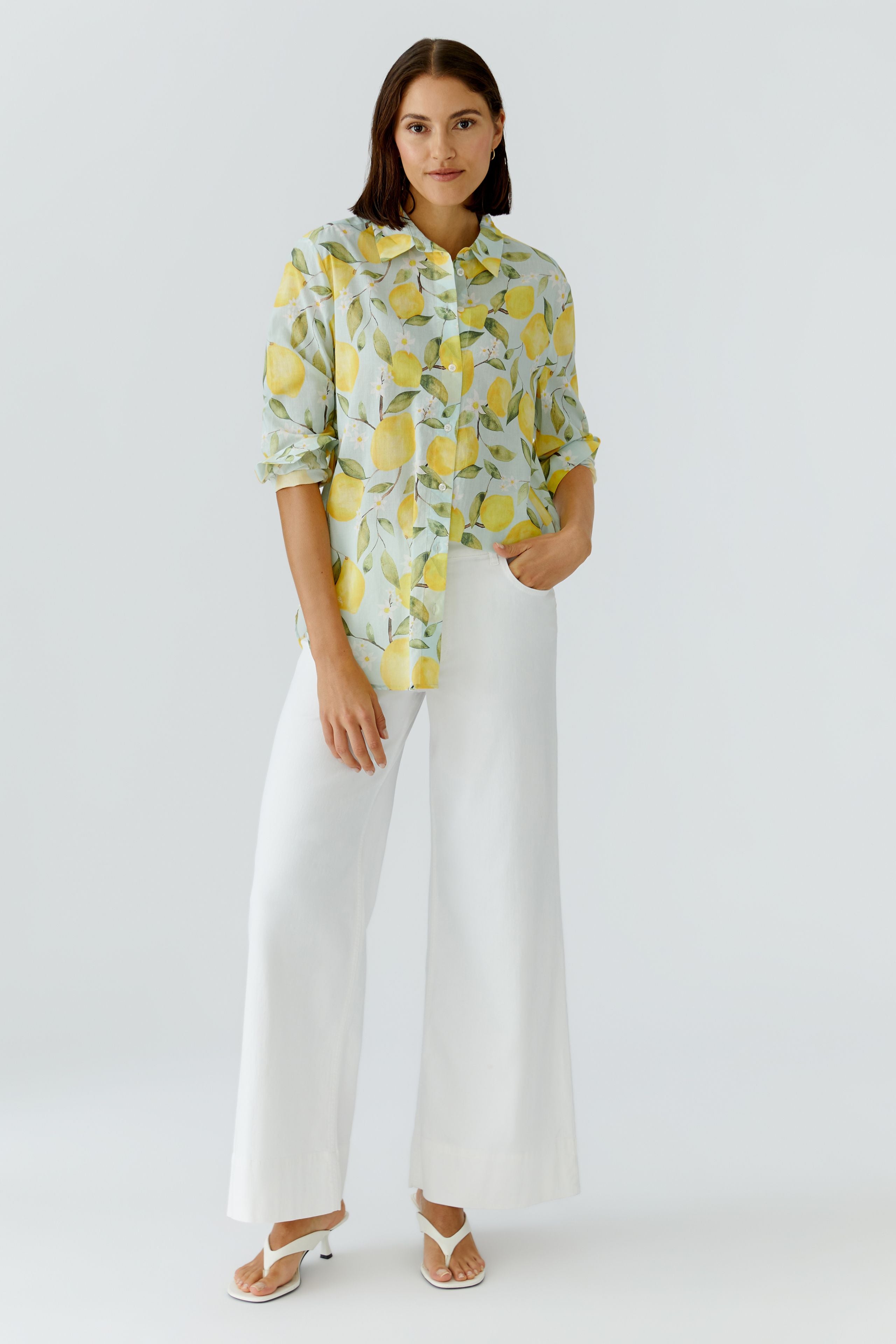 Lemon Print Shirt - 97535