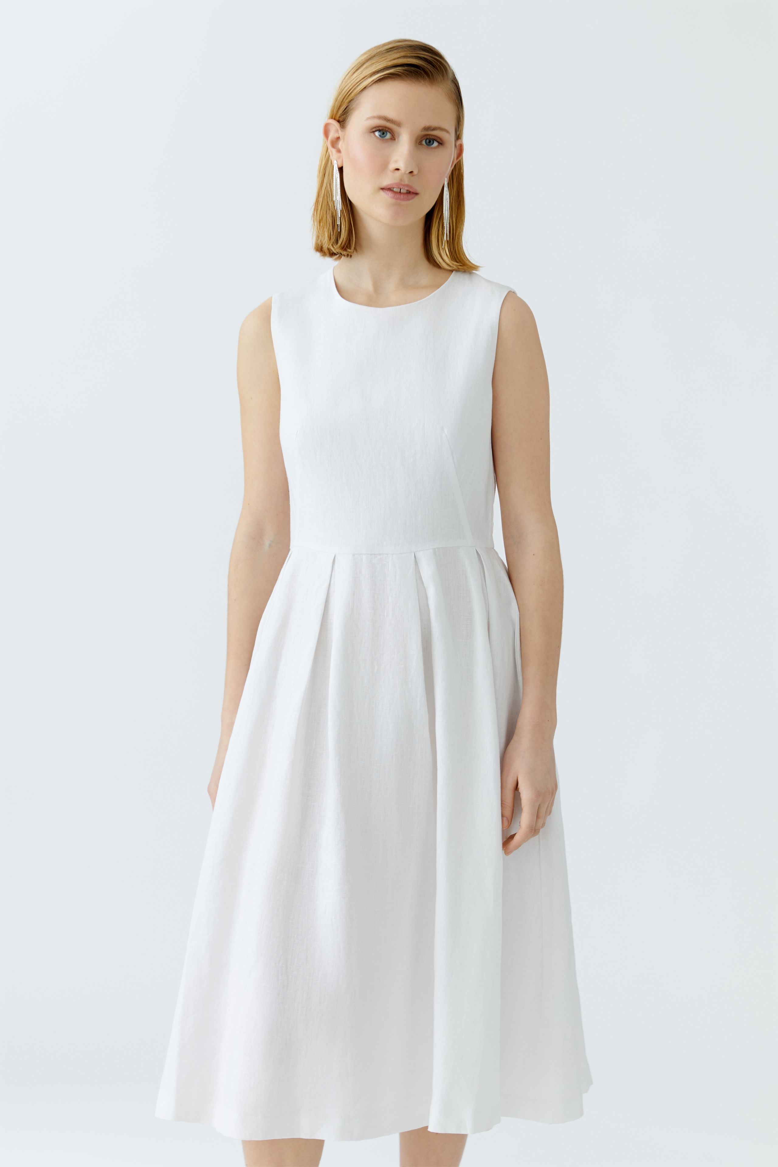 Optic White Midi Dress - 92851