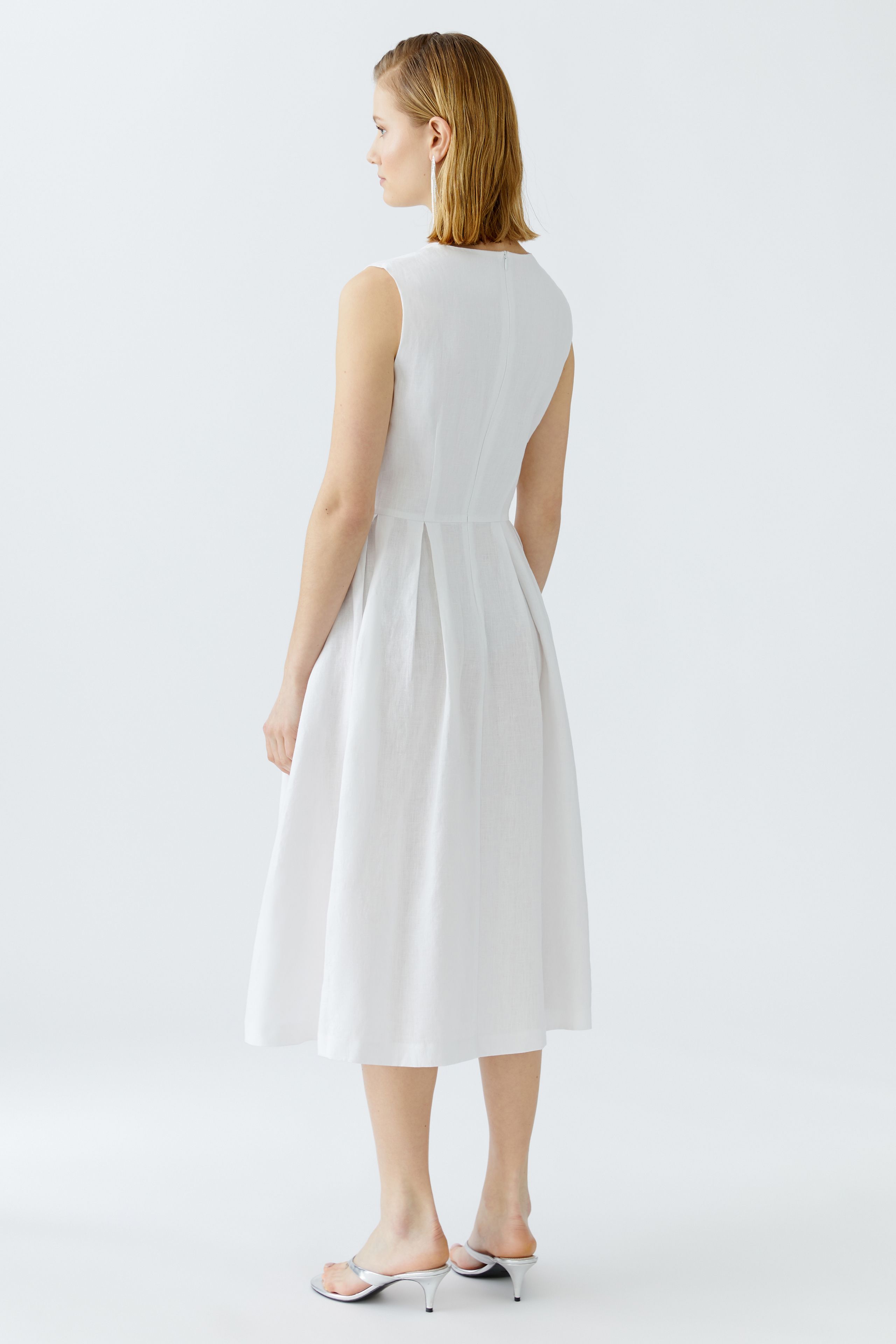 Optic White Midi Dress - 92851