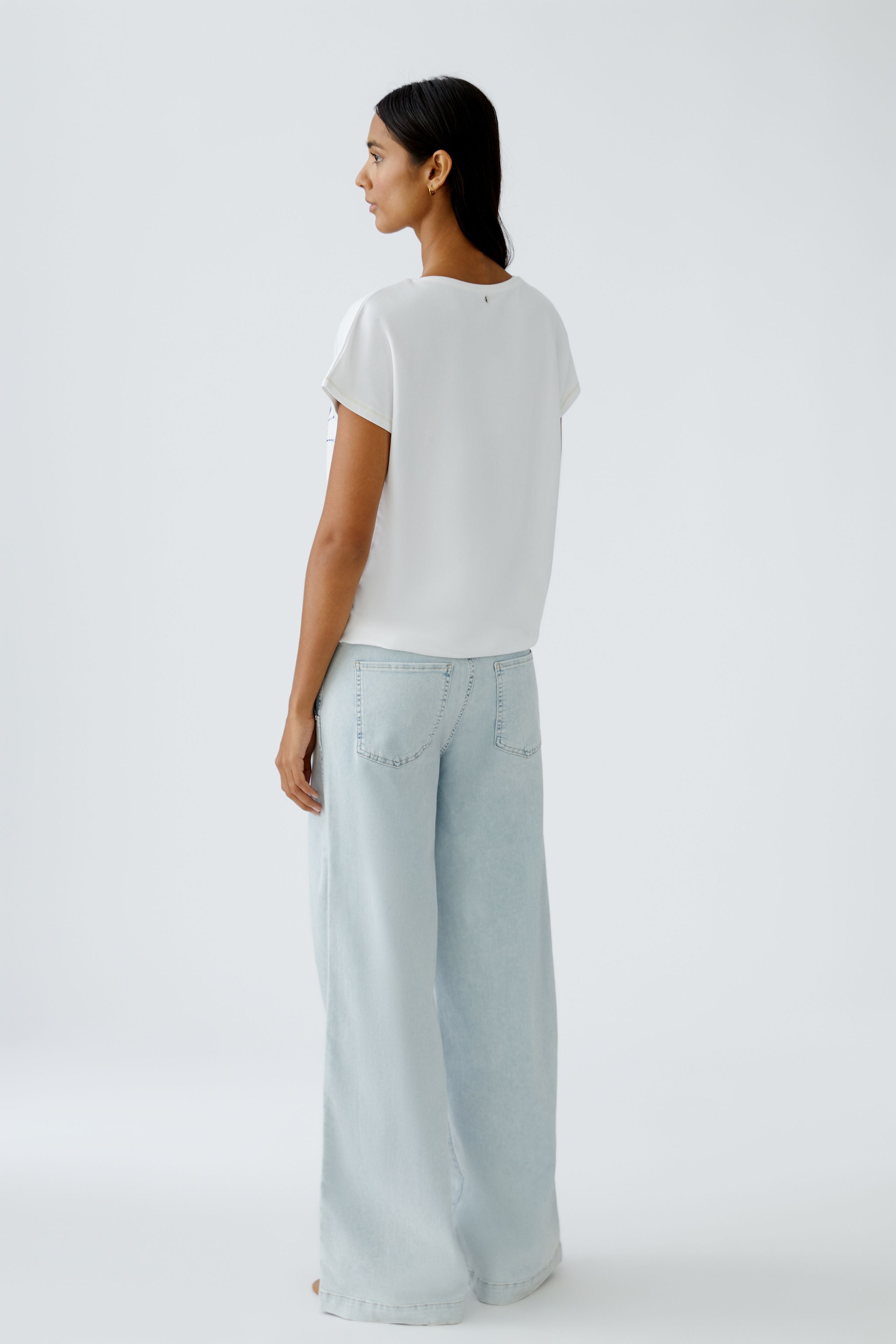 Optic White Side Tie T-Shirt - 92891