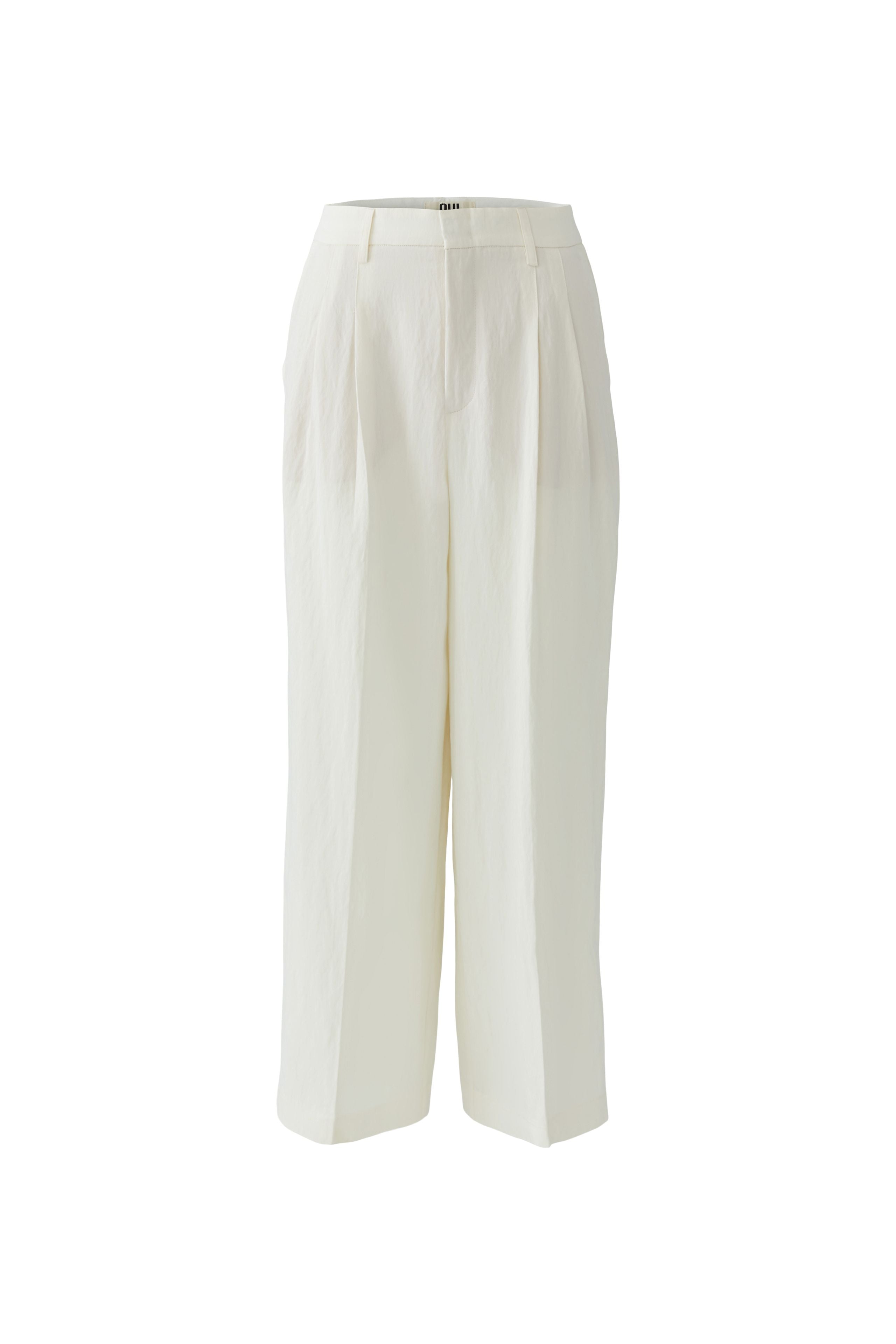 Off White Pleated Trousers - 97149