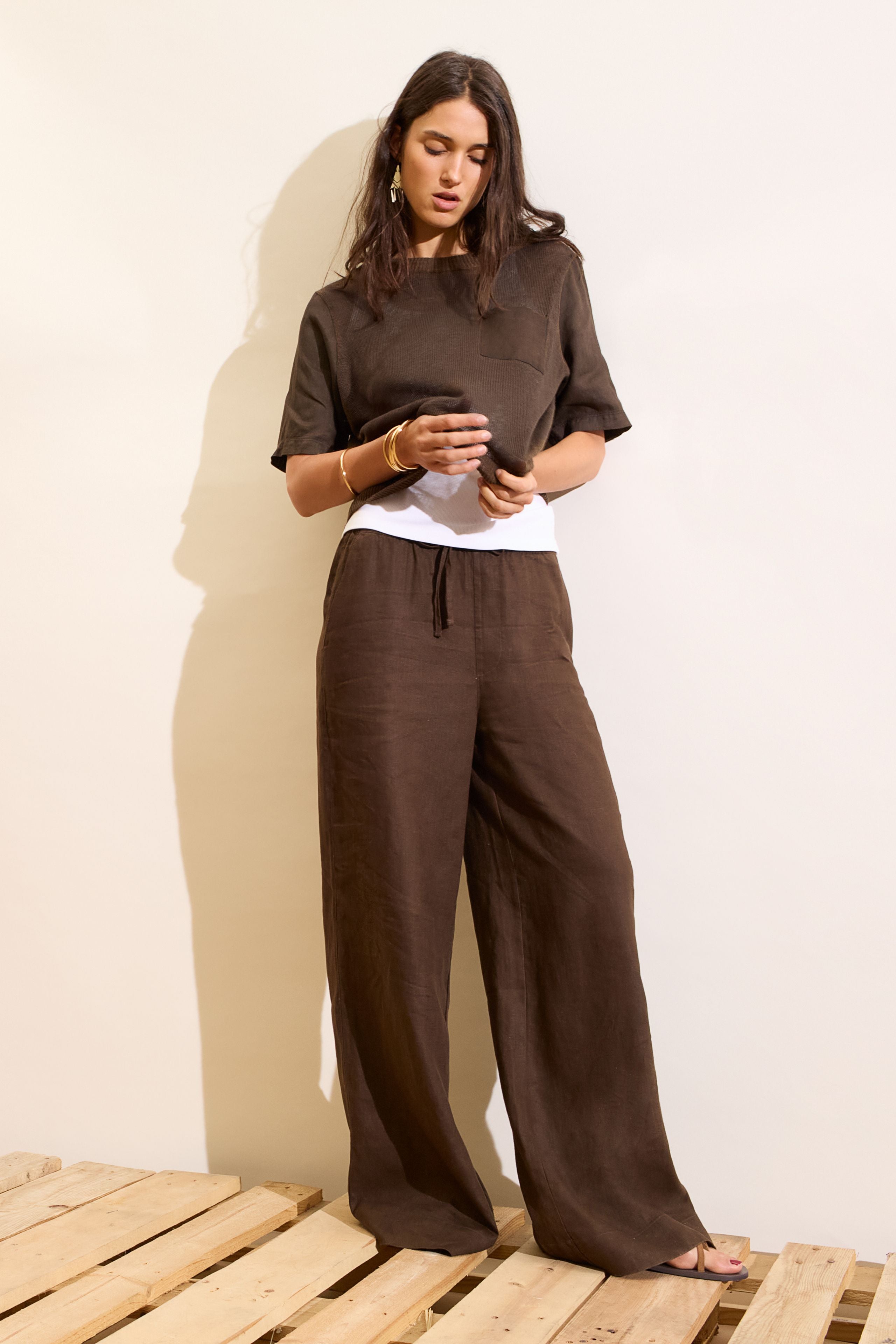 Demitasse Linen Trousers - 97139