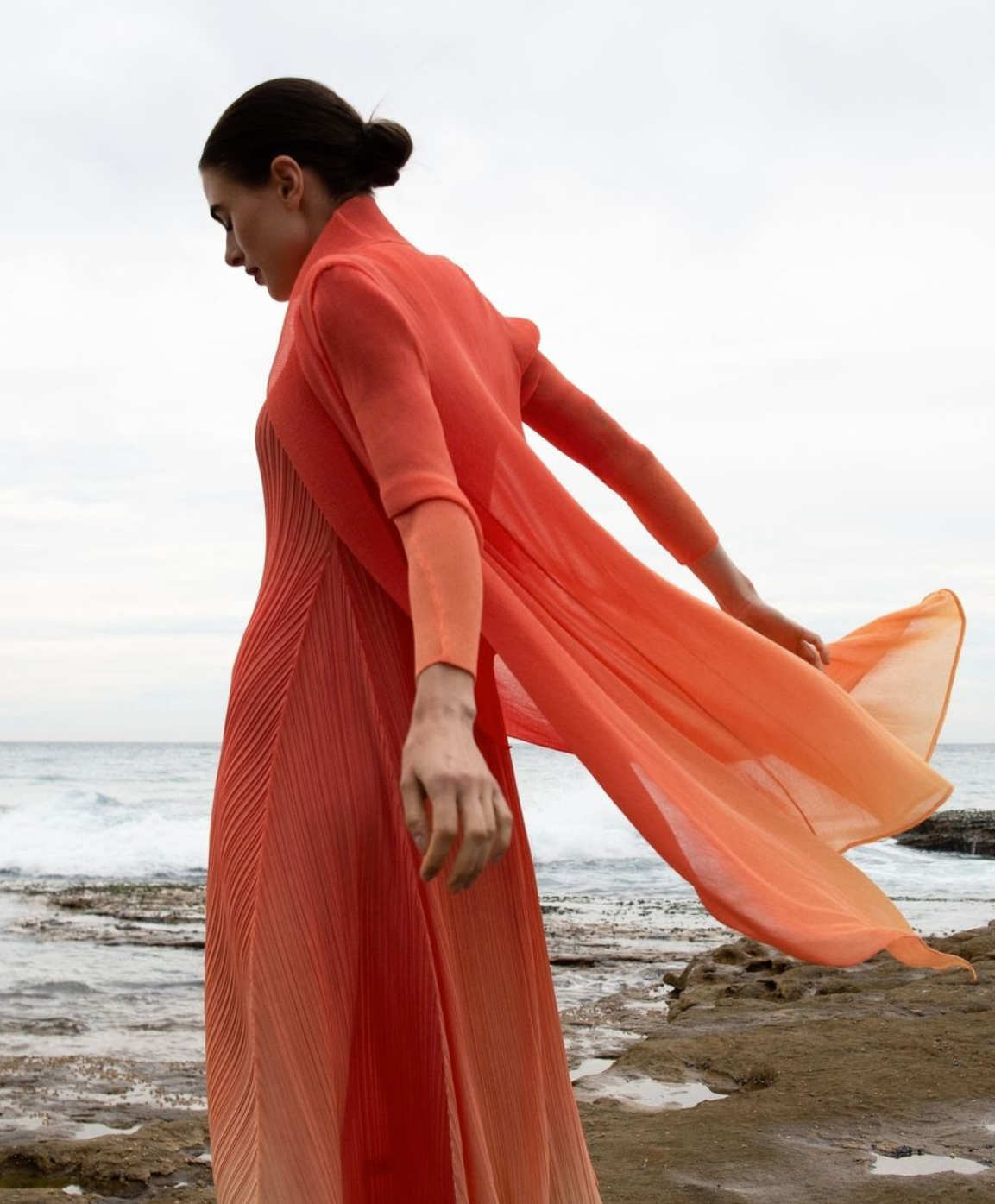 Peach Lemonade Collare Coat - AC2404