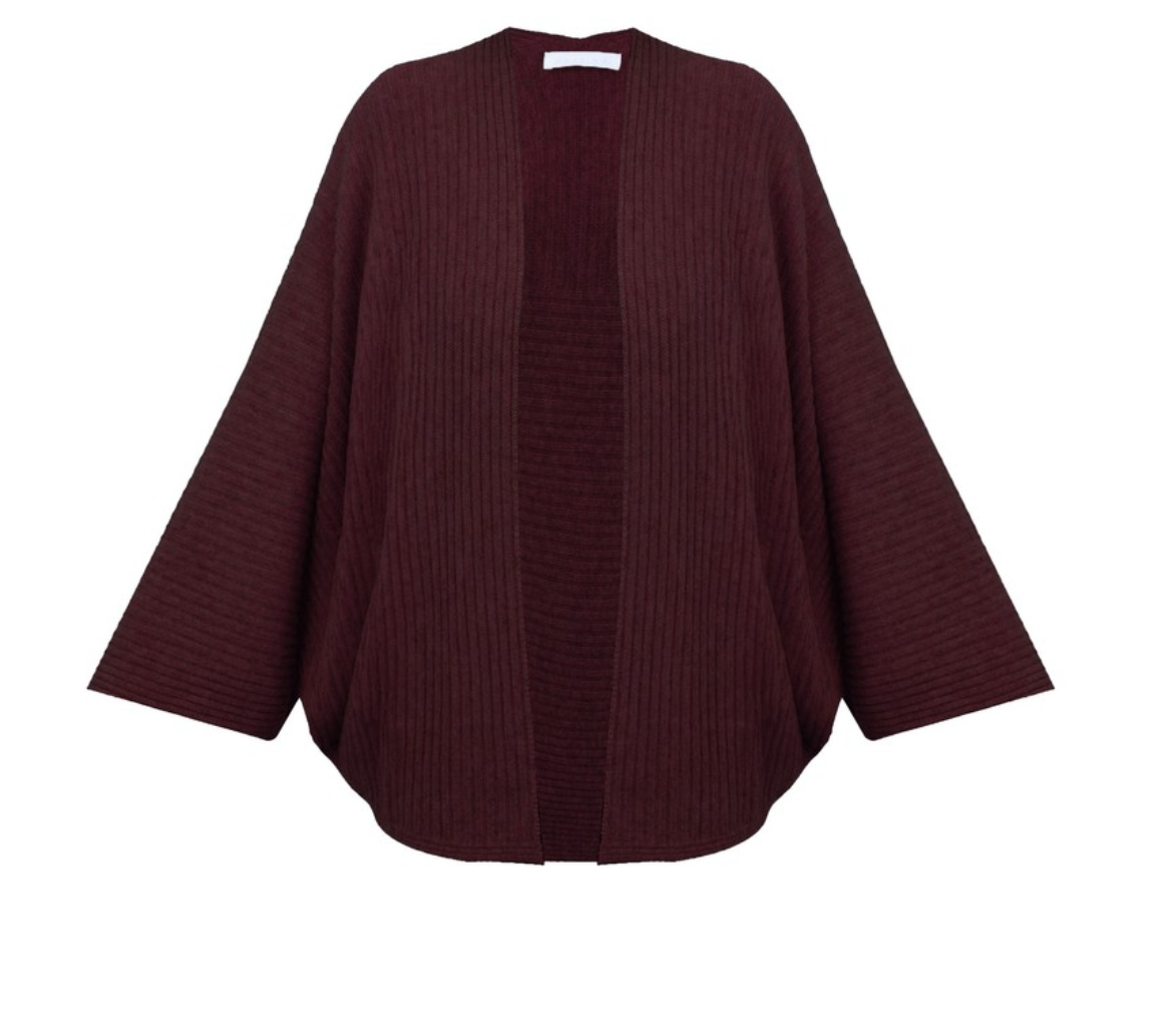 Pheobie Mulberry Rib Cardigan