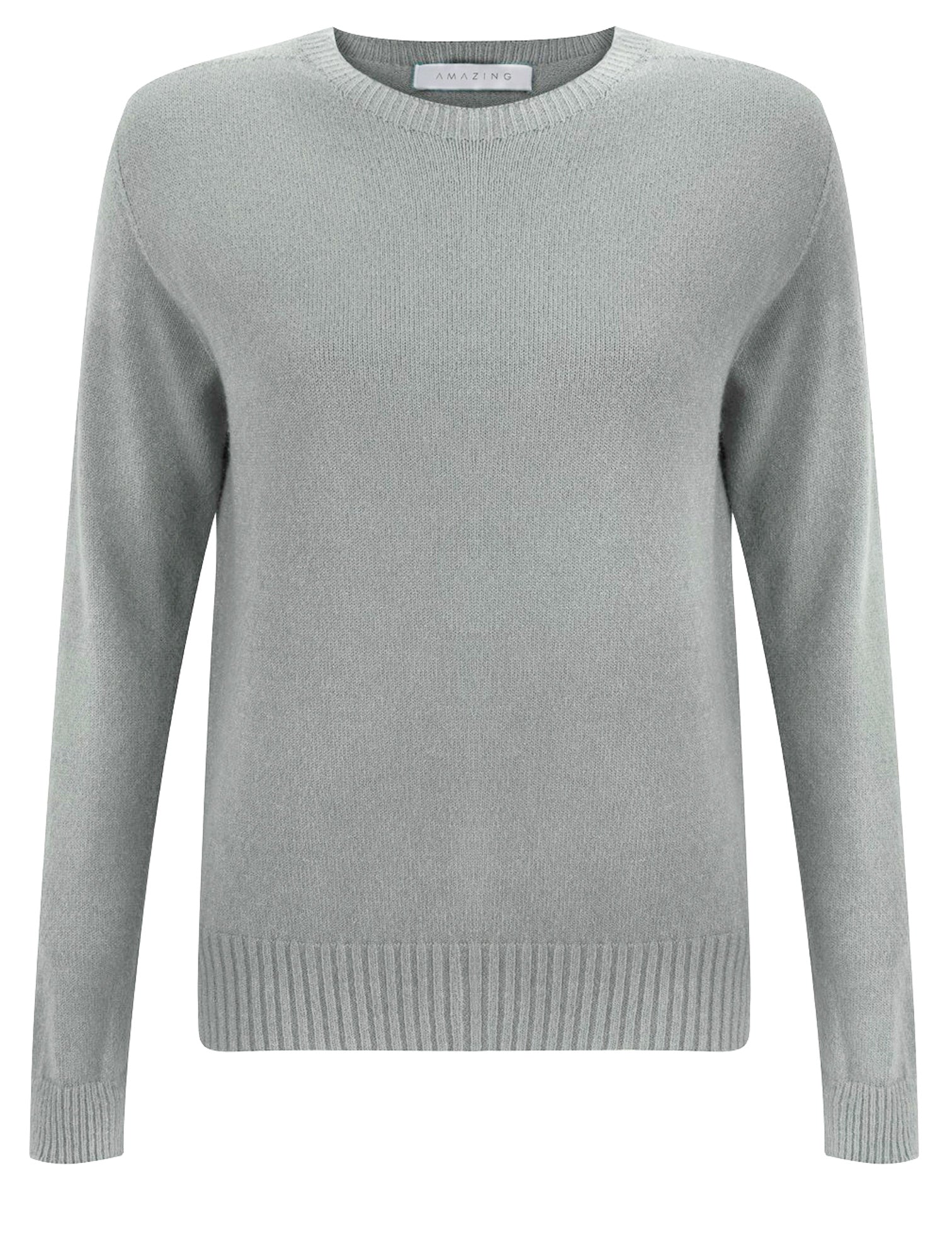 Prue Silver Grey Semi Fitted Sweater