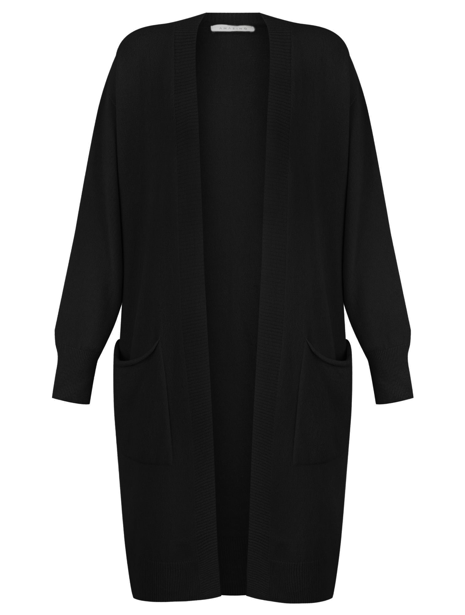 Purdy Black Long Cardigan