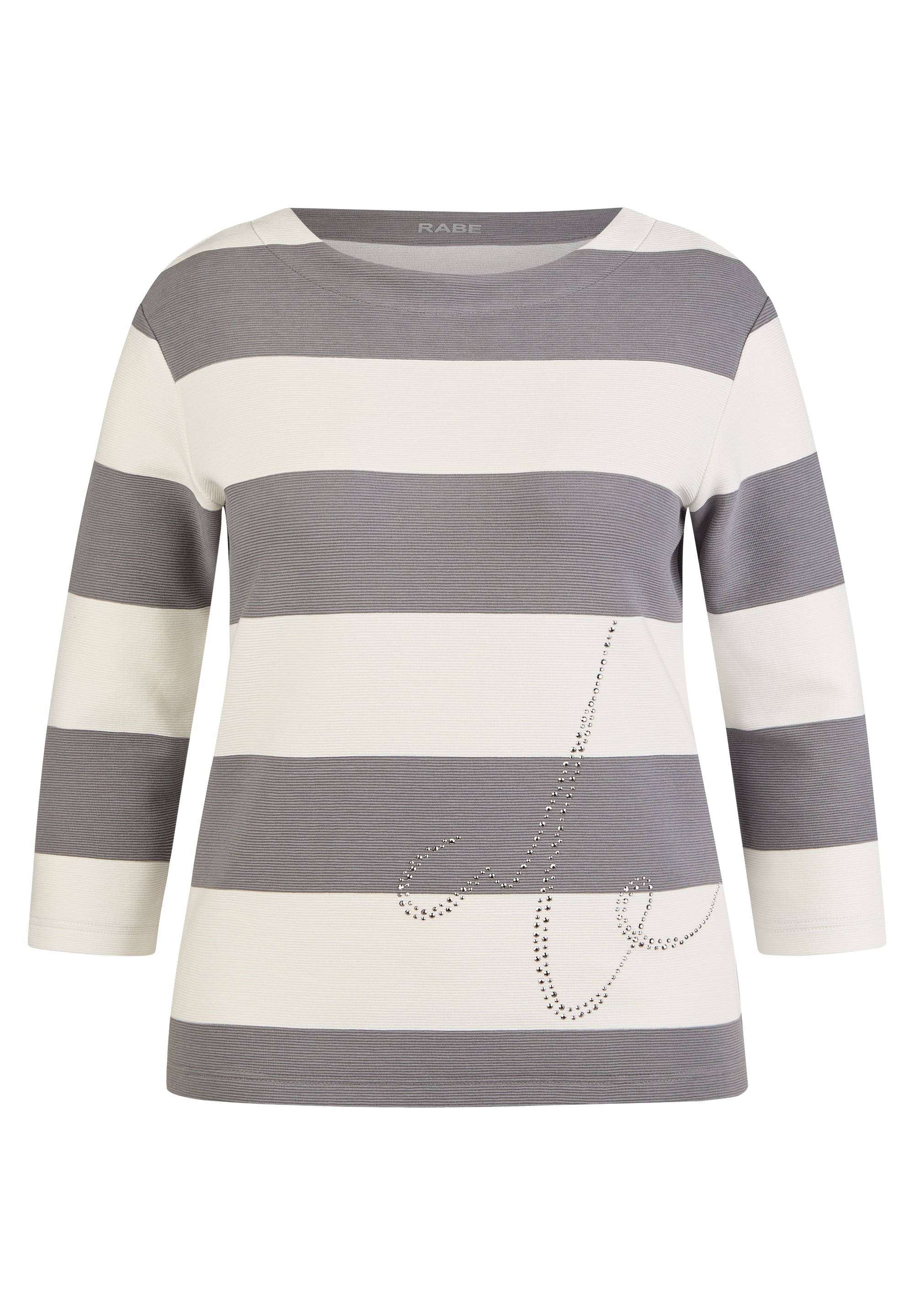 Grey Block Stripe Top - 114353