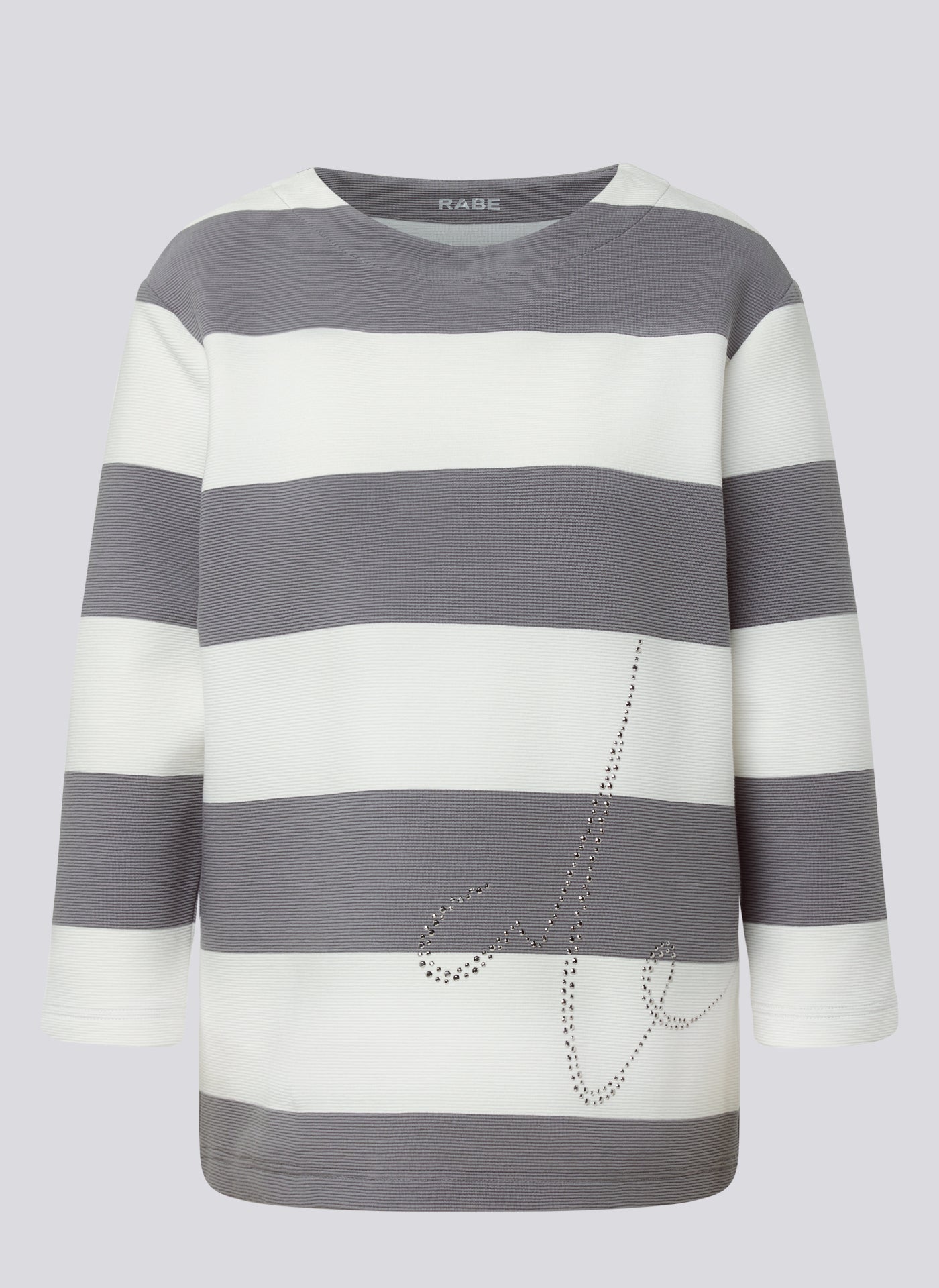 Grey Block Stripe Top - 114353
