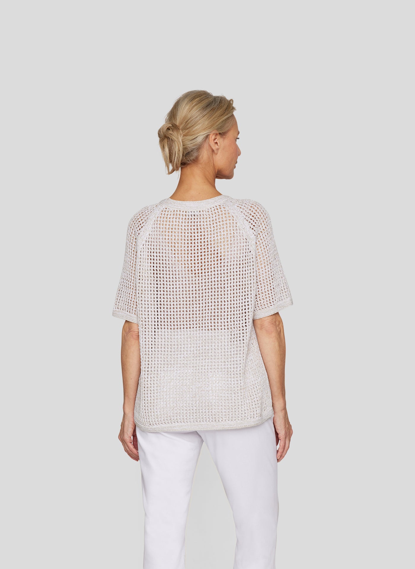 Ivory Open Knit Top - 124600