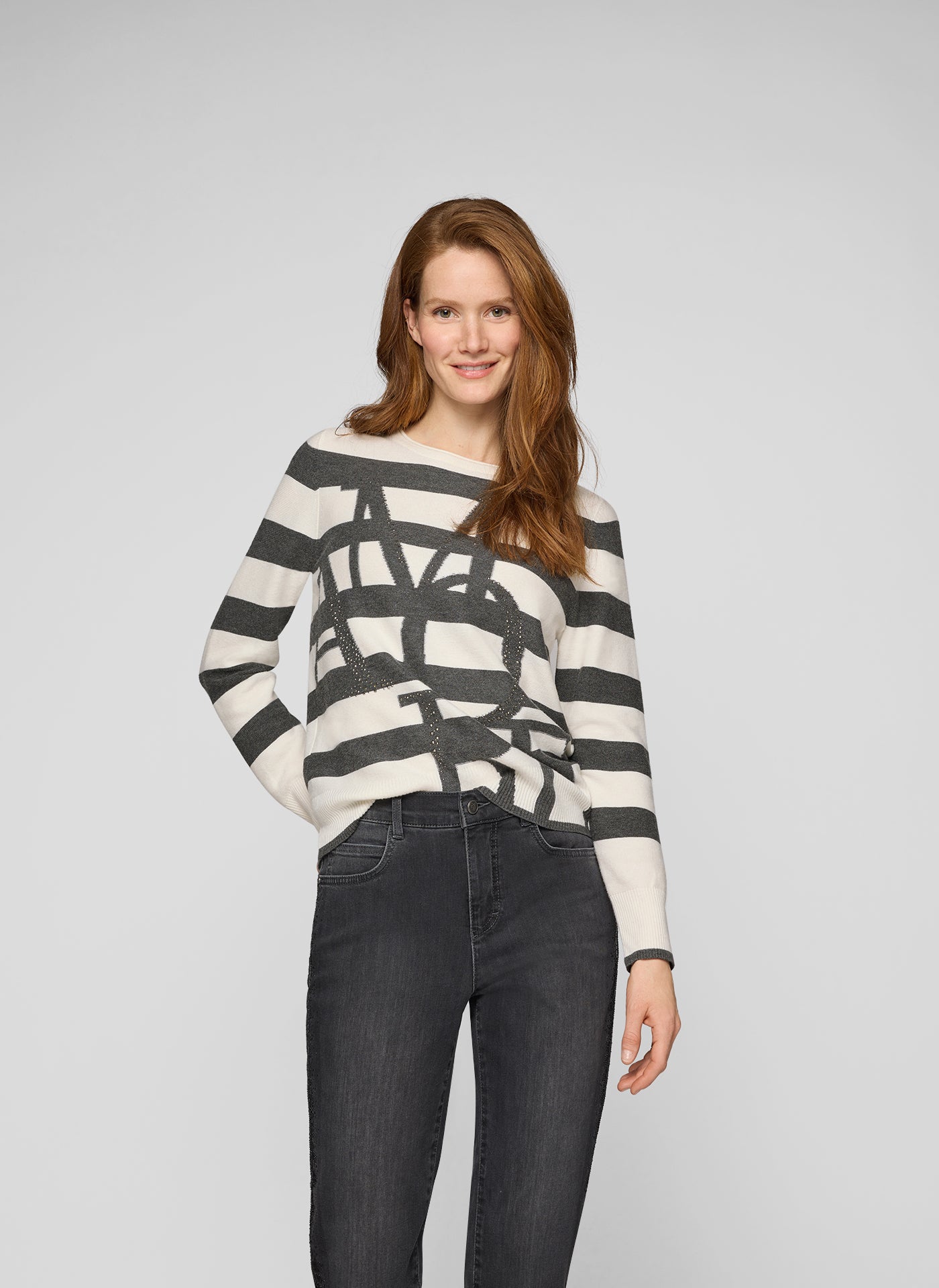 Granite Stripe Amore Sweater - 122603