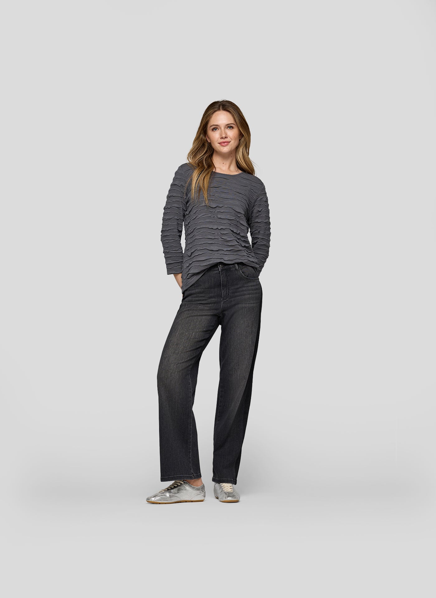 Flanell Textured Top - 121358