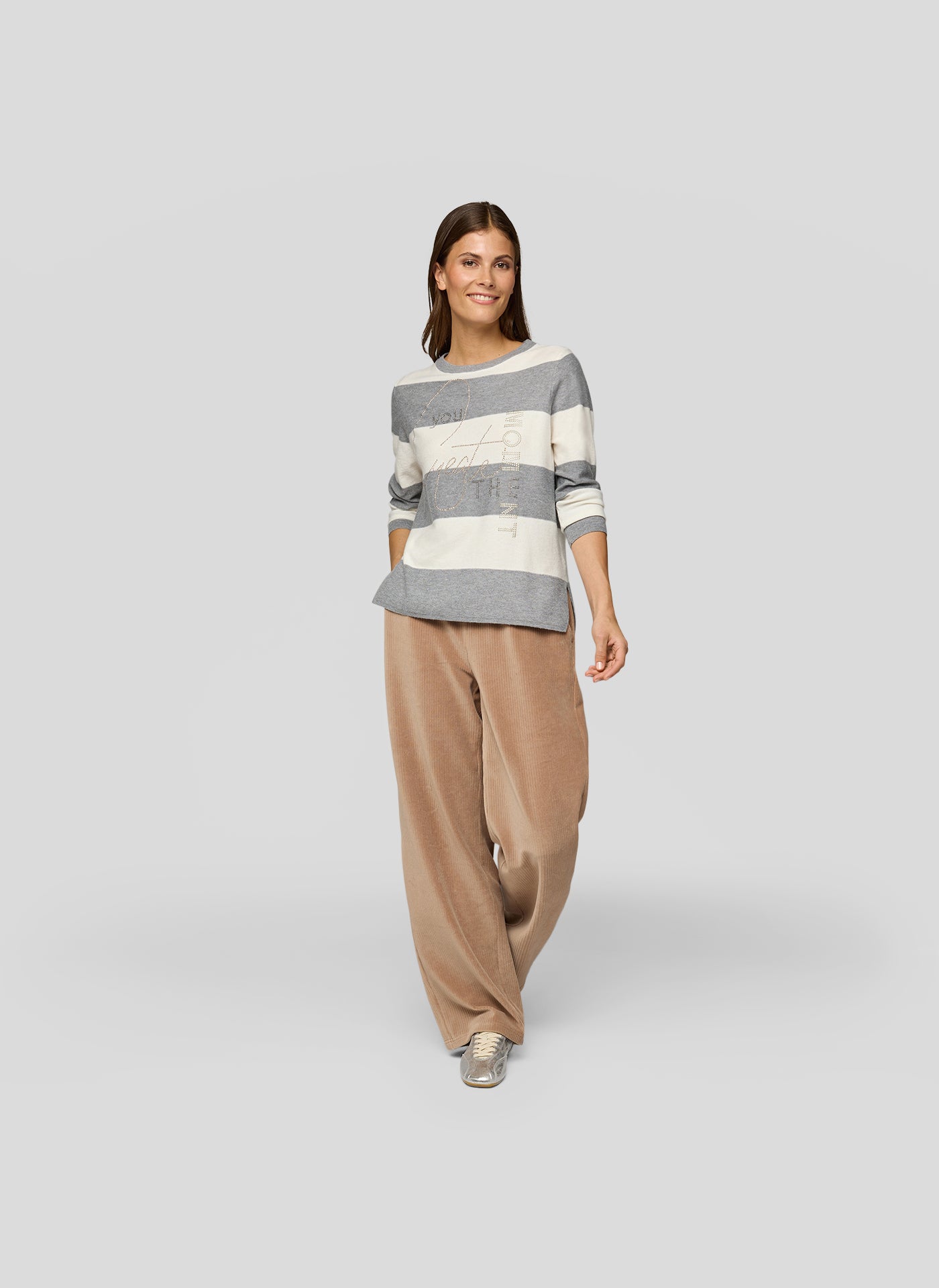 Flanell Block Stripe Sweater - 121626