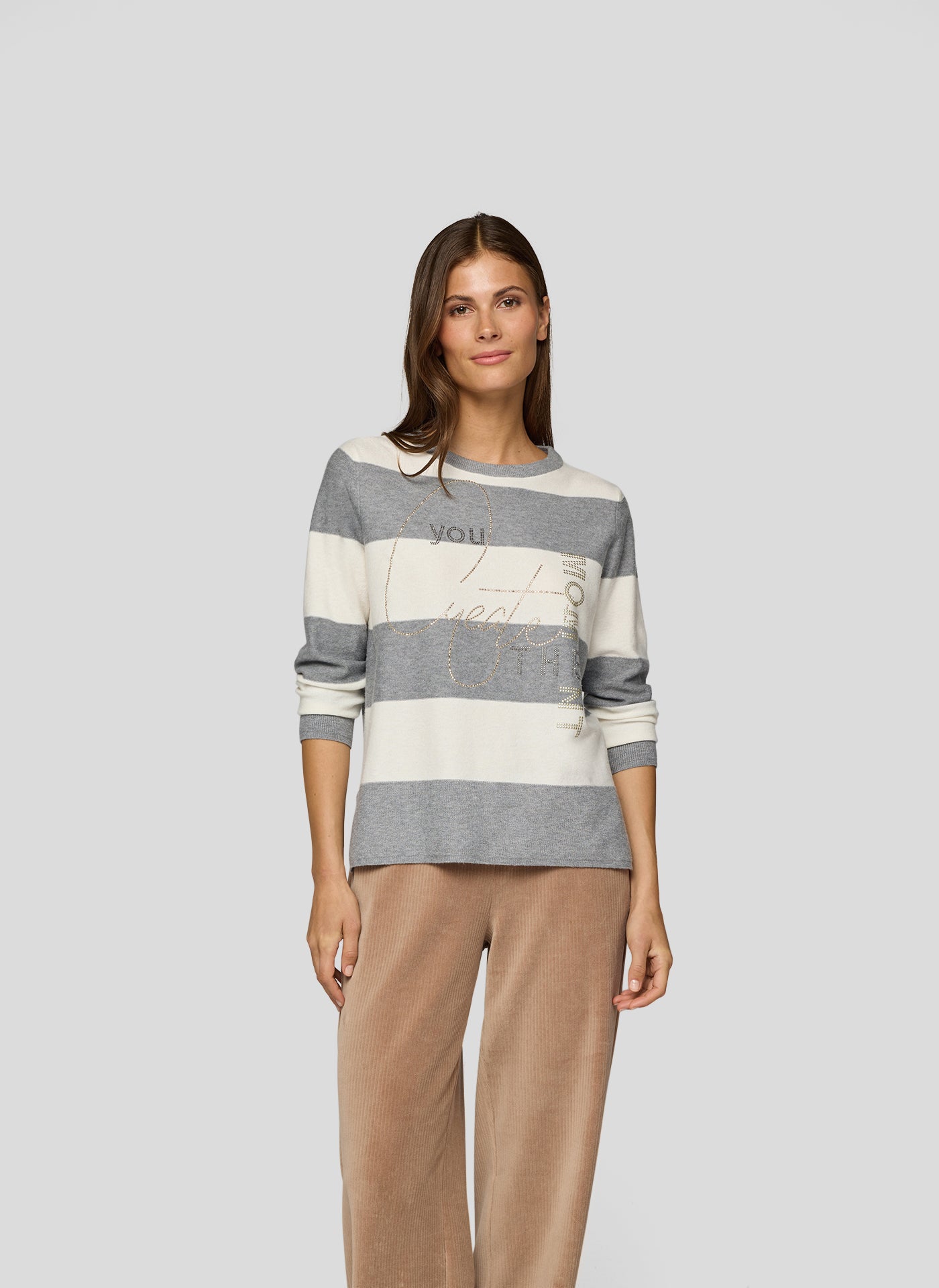 Flanell Block Stripe Sweater - 121626