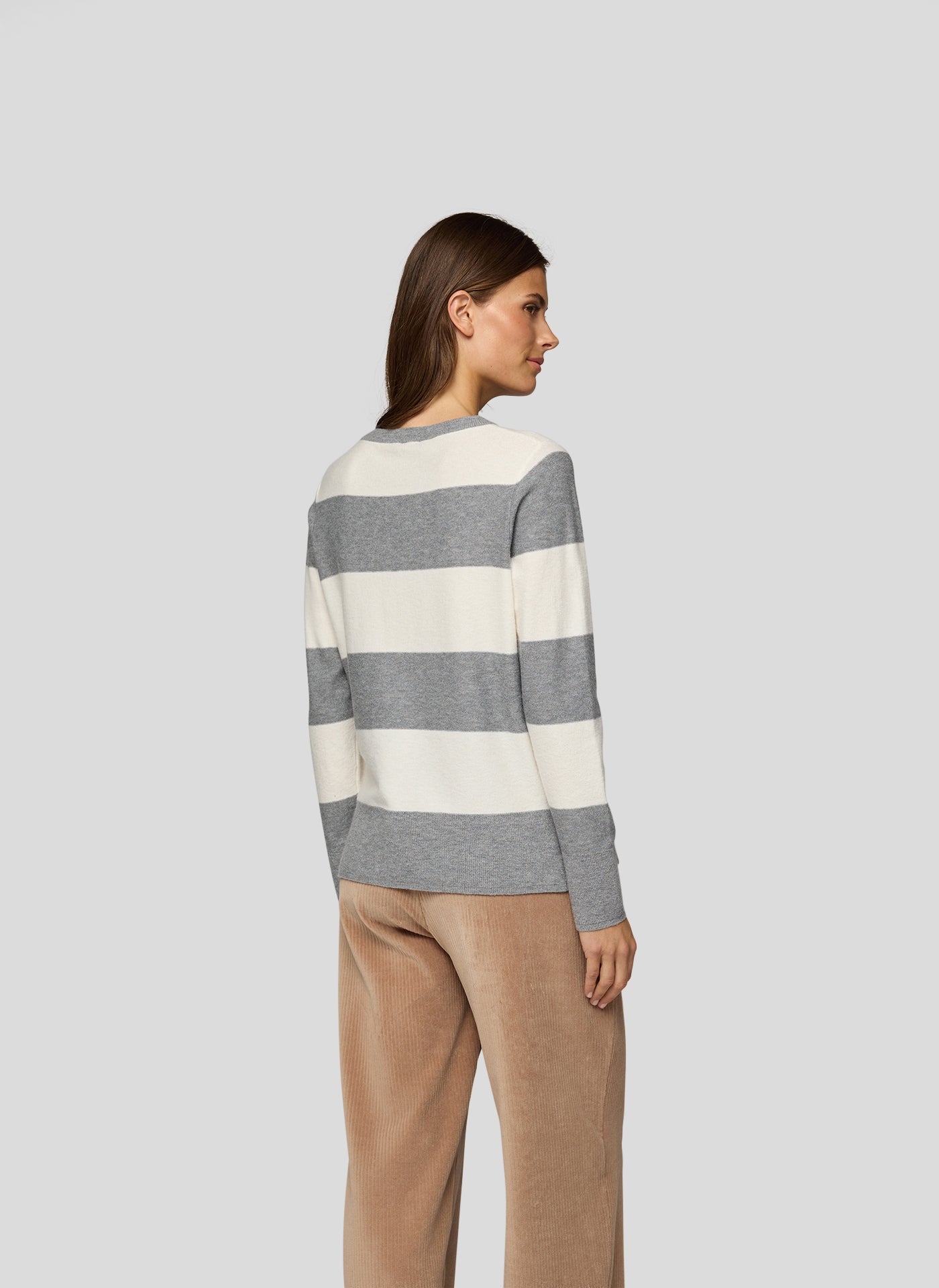 Flanell Block Stripe Sweater - 121626