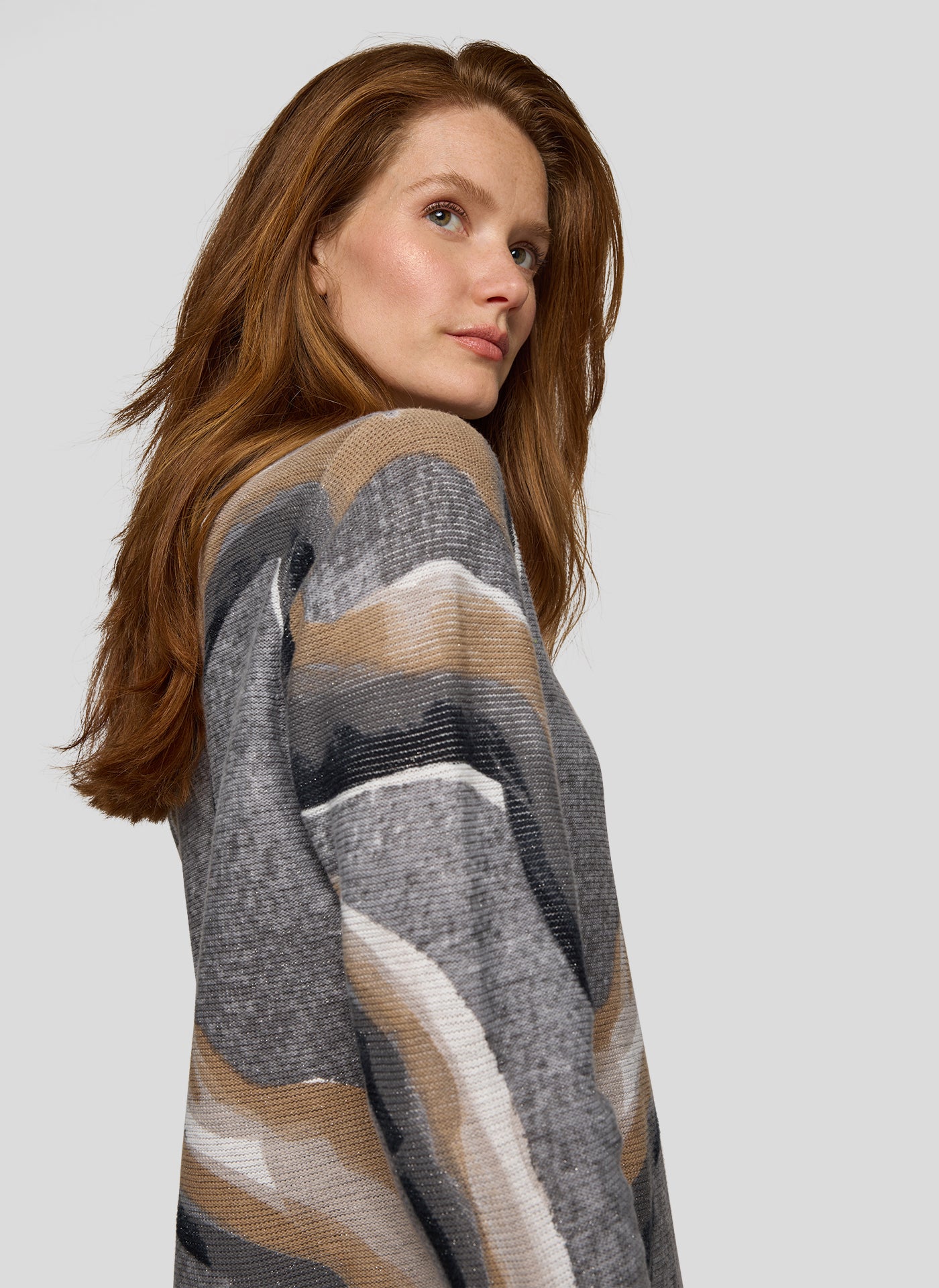 Flanell Swirl Design Sweater - 121628