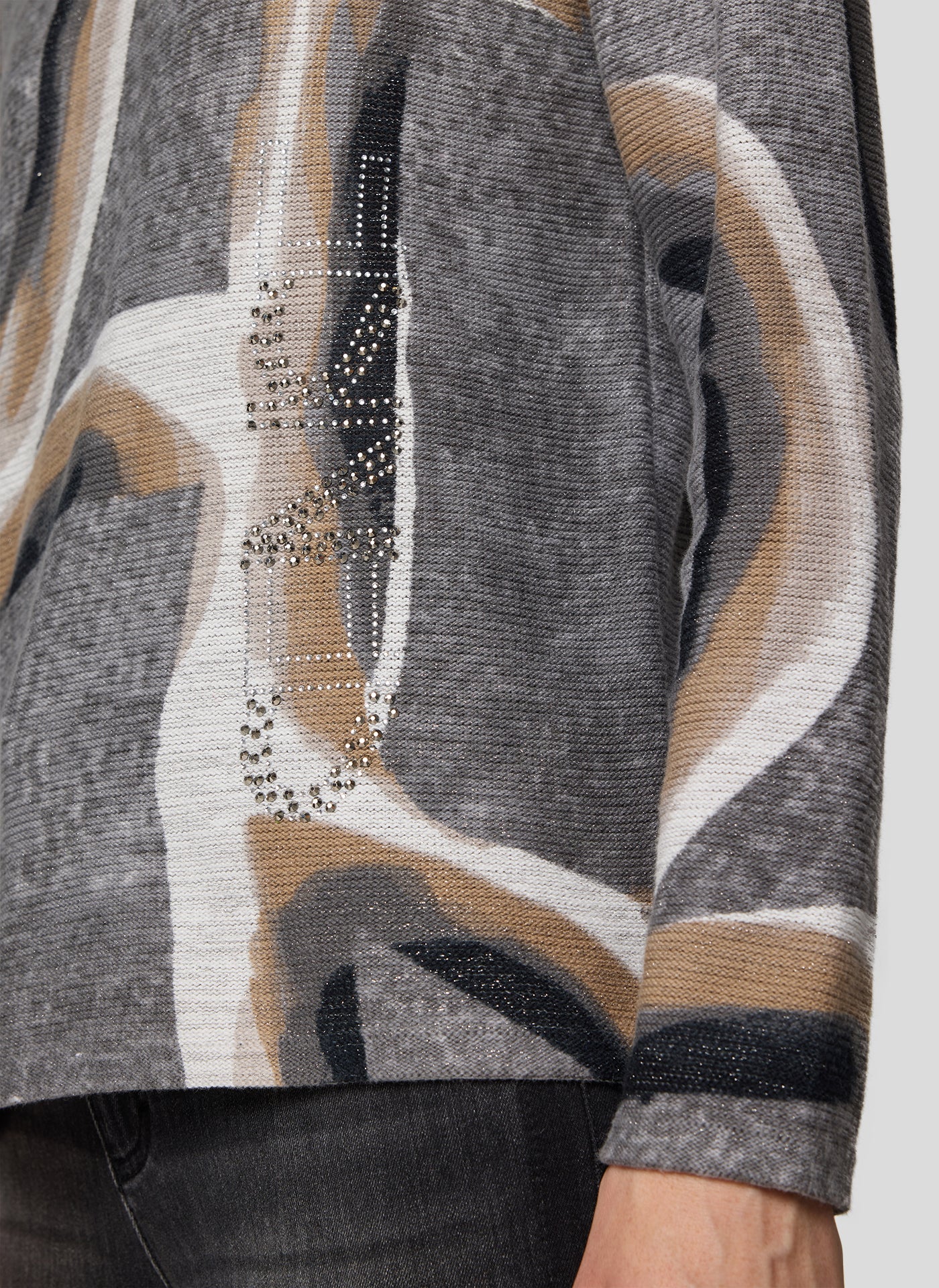 Flanell Swirl Design Sweater - 121628