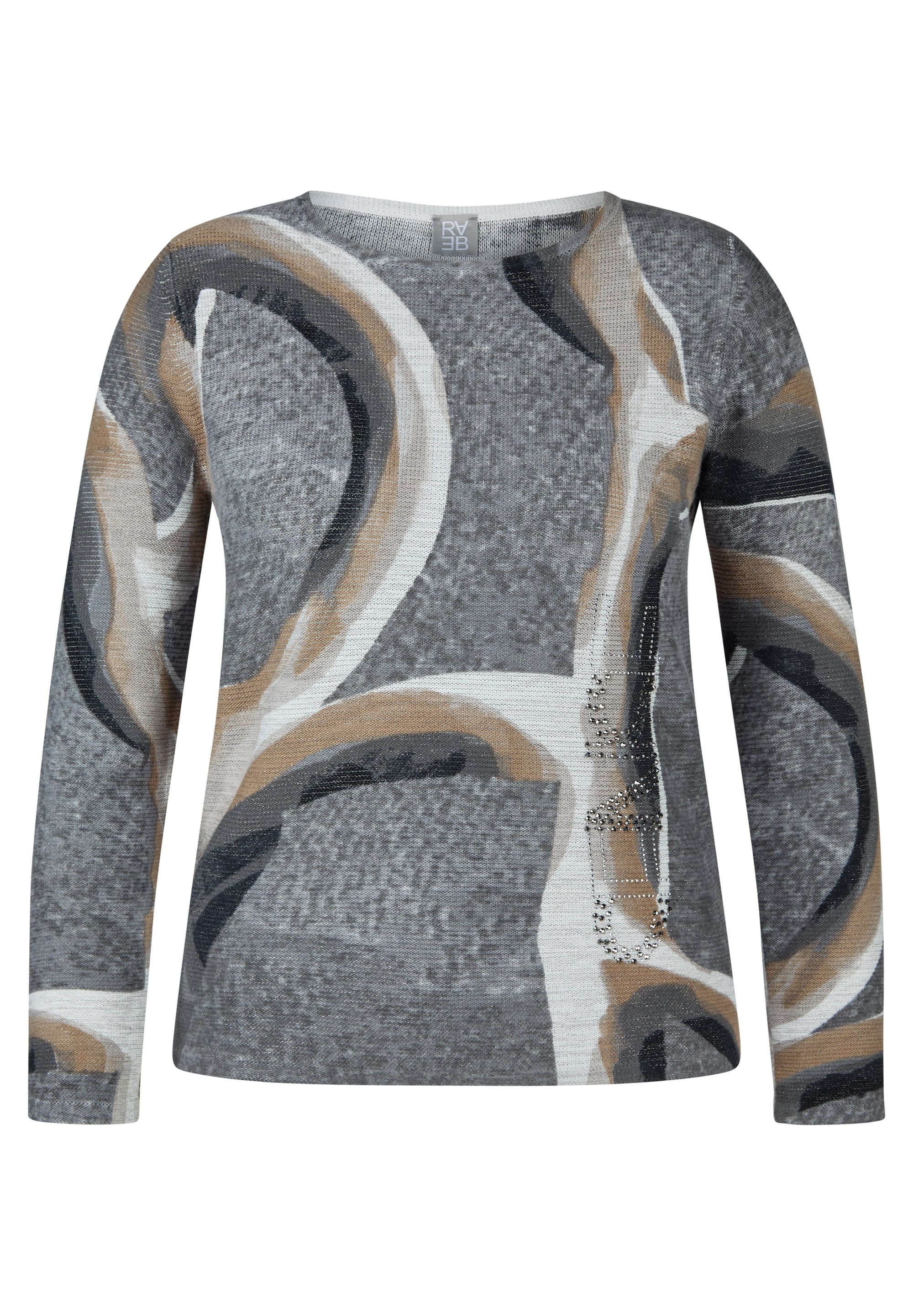 Flanell Swirl Design Sweater - 121628
