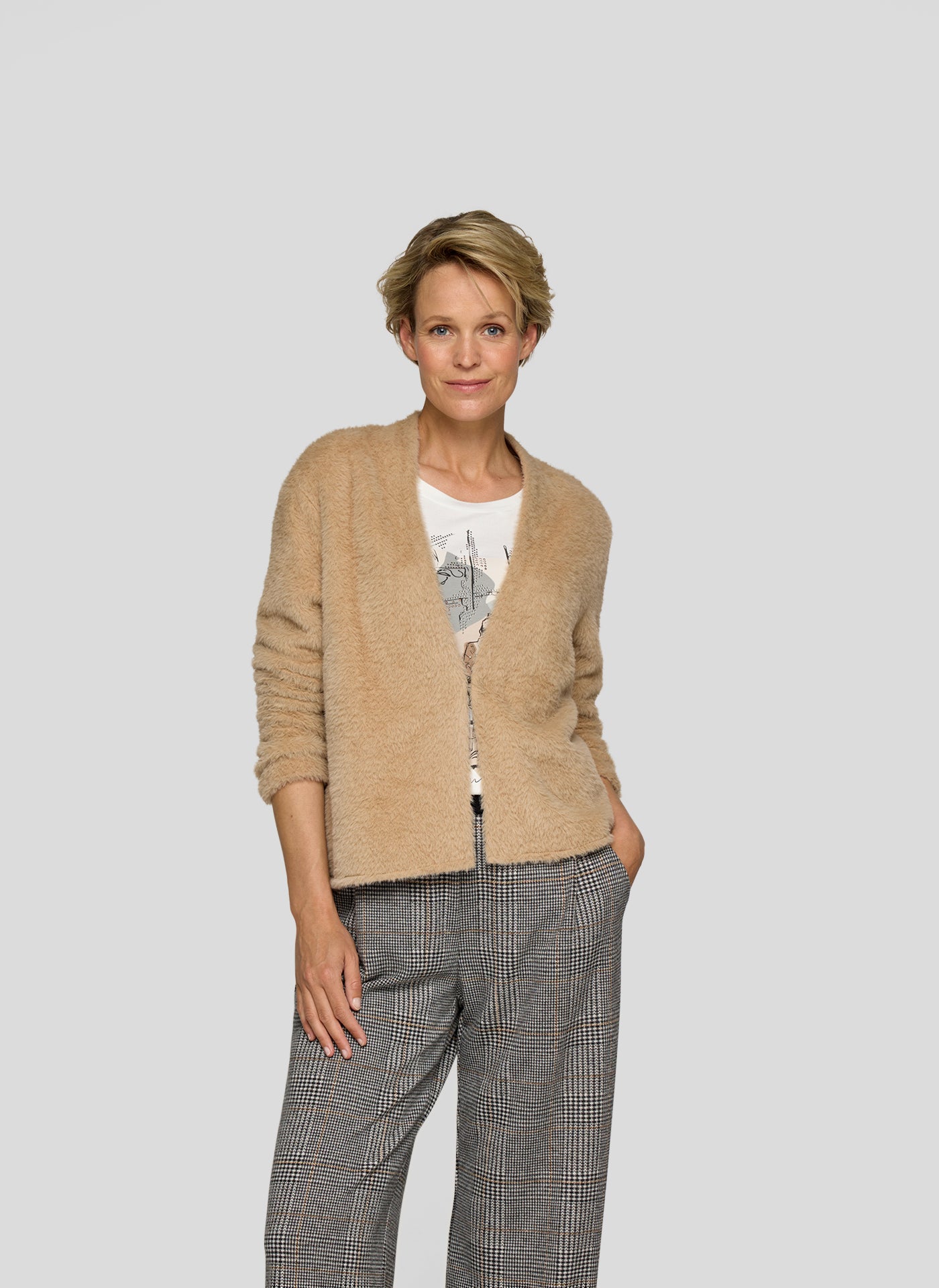 Macchiato Fluffy Cardigan - 221223