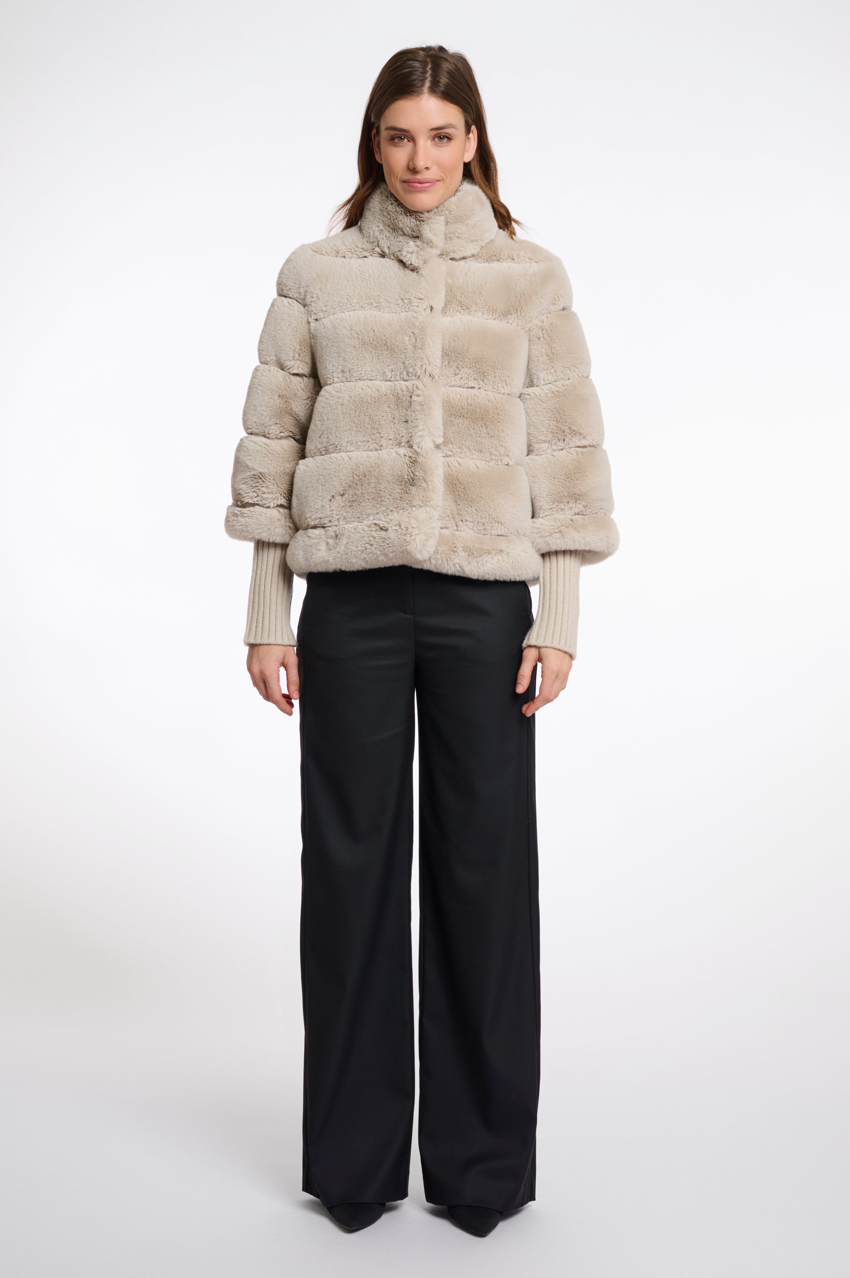 Feline Birch Faux Fur Jacket