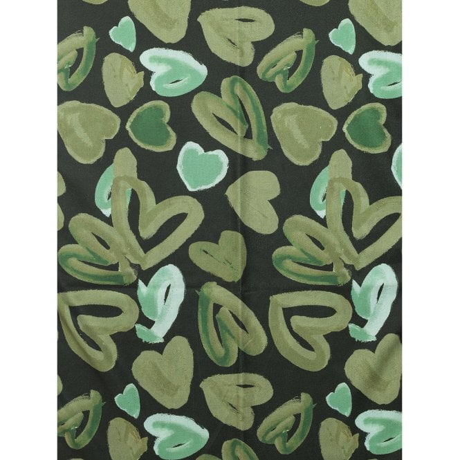 Green Heart Print Scarf - SC1422
