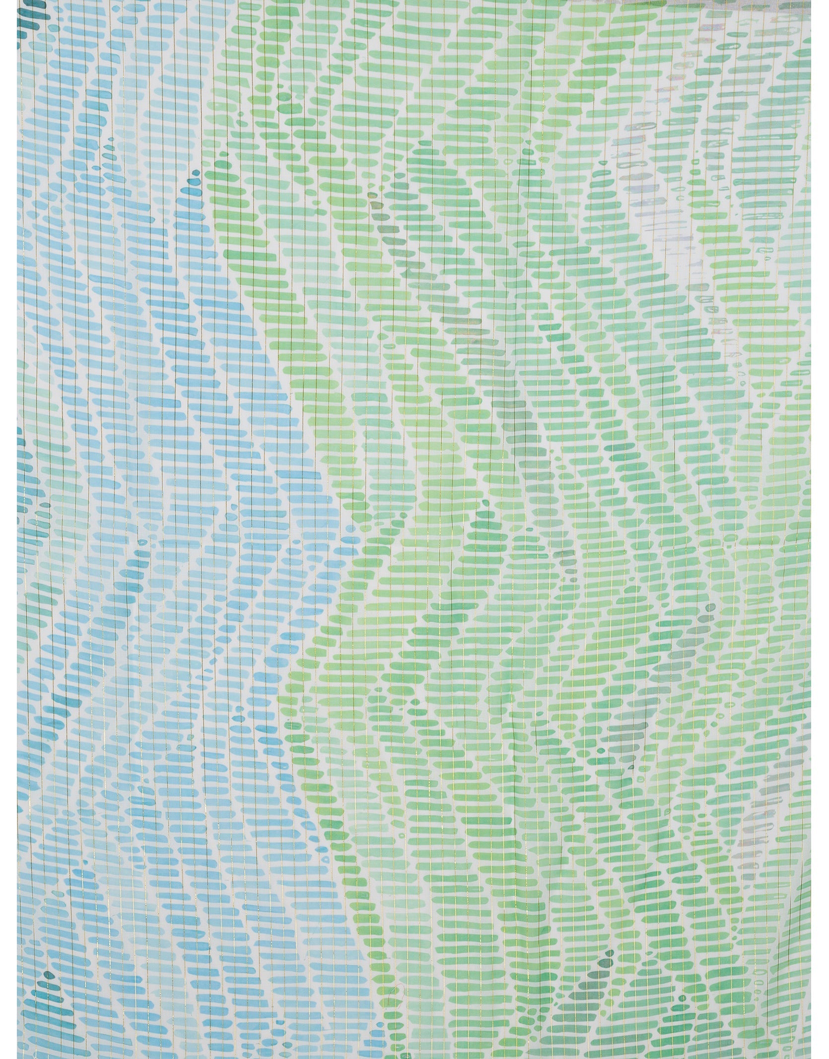 Aqua Stripe Print Scarf - SC1745