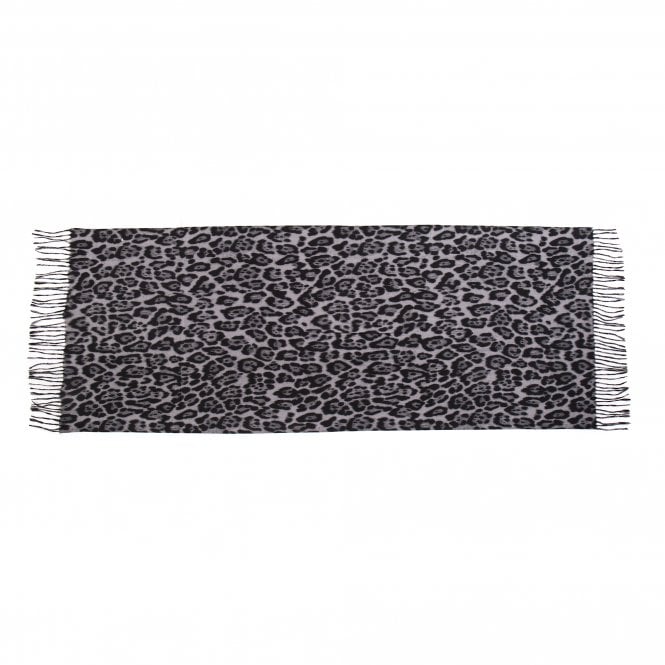 Grey Animal Print Scarf - SC829