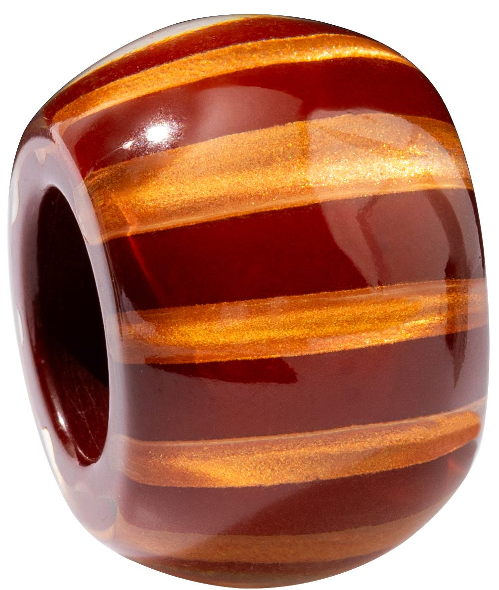 Bliss Striped Amber Musee Bead