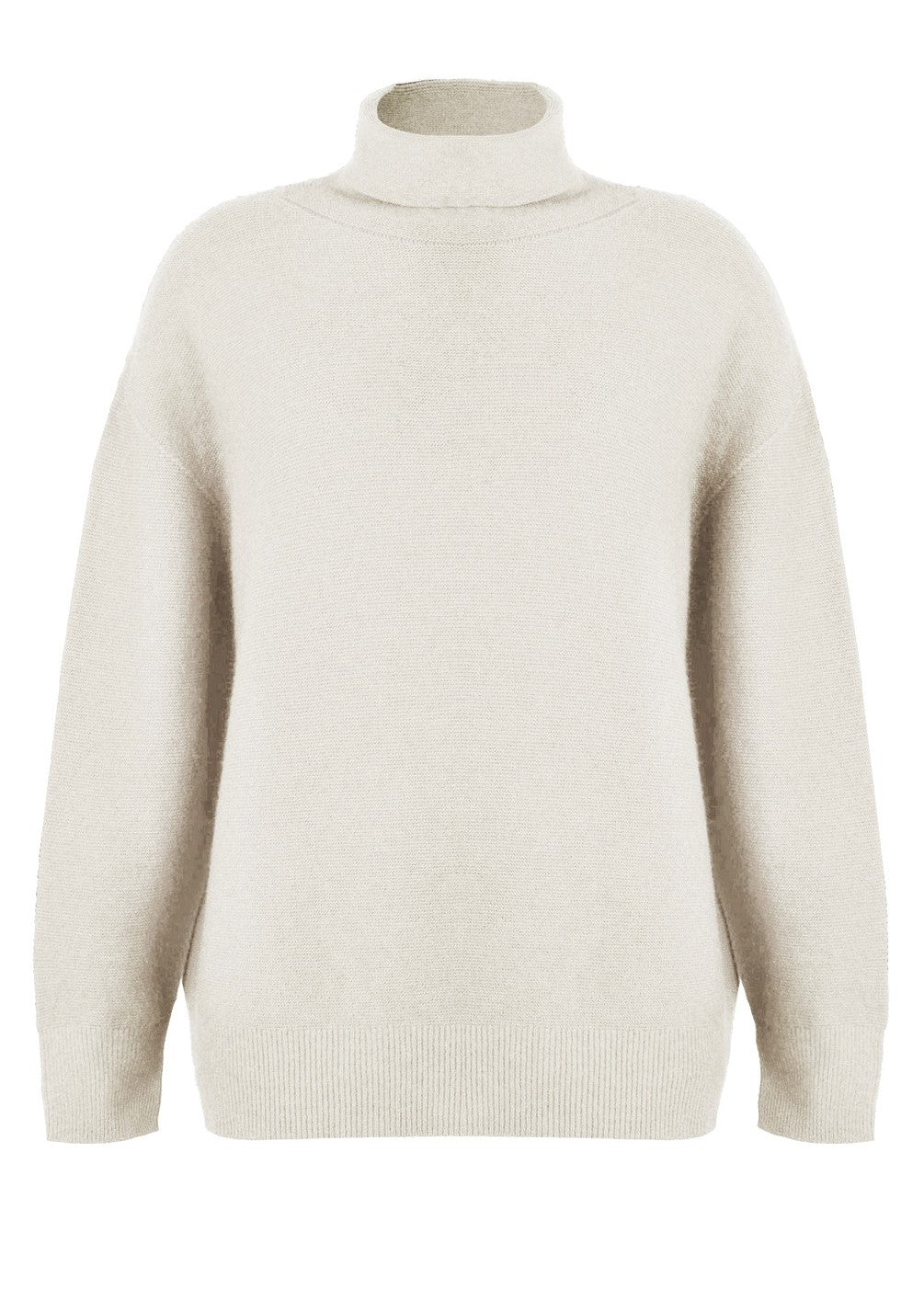 Zoie Ivory Polo Neck Sweater
