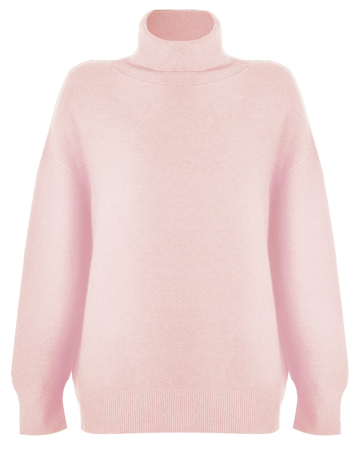 Zoie Pale Pink Polo Neck Sweater