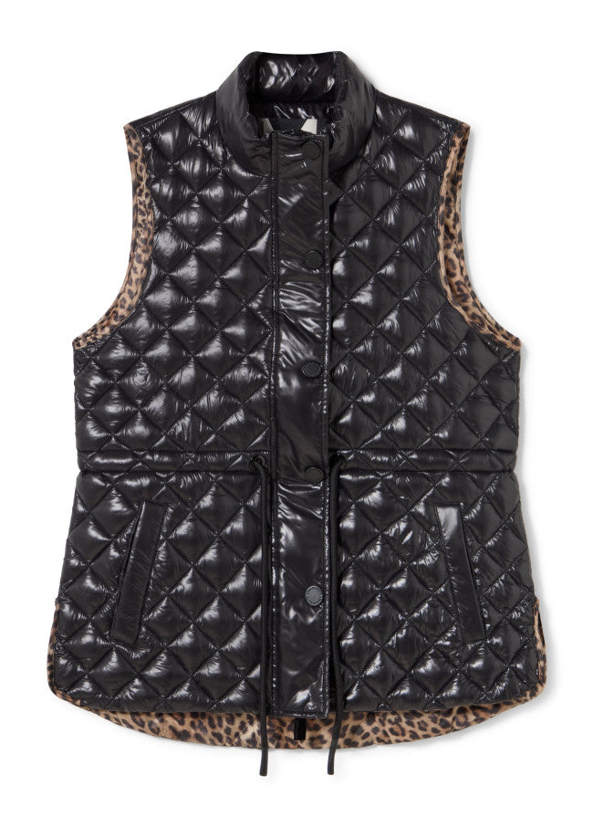 Black Quilted Gilet 01013.00N
