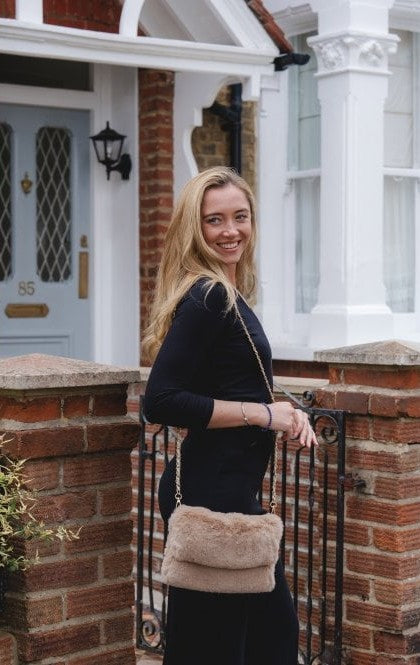 Cappuccino Faux Fur Bag - BAG53