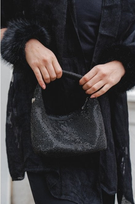 Black Beaded Bag - BAG59
