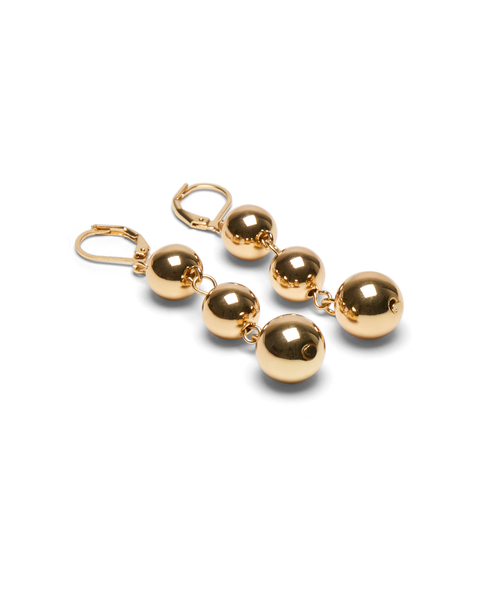 Blackpool Gold Ball Earrings