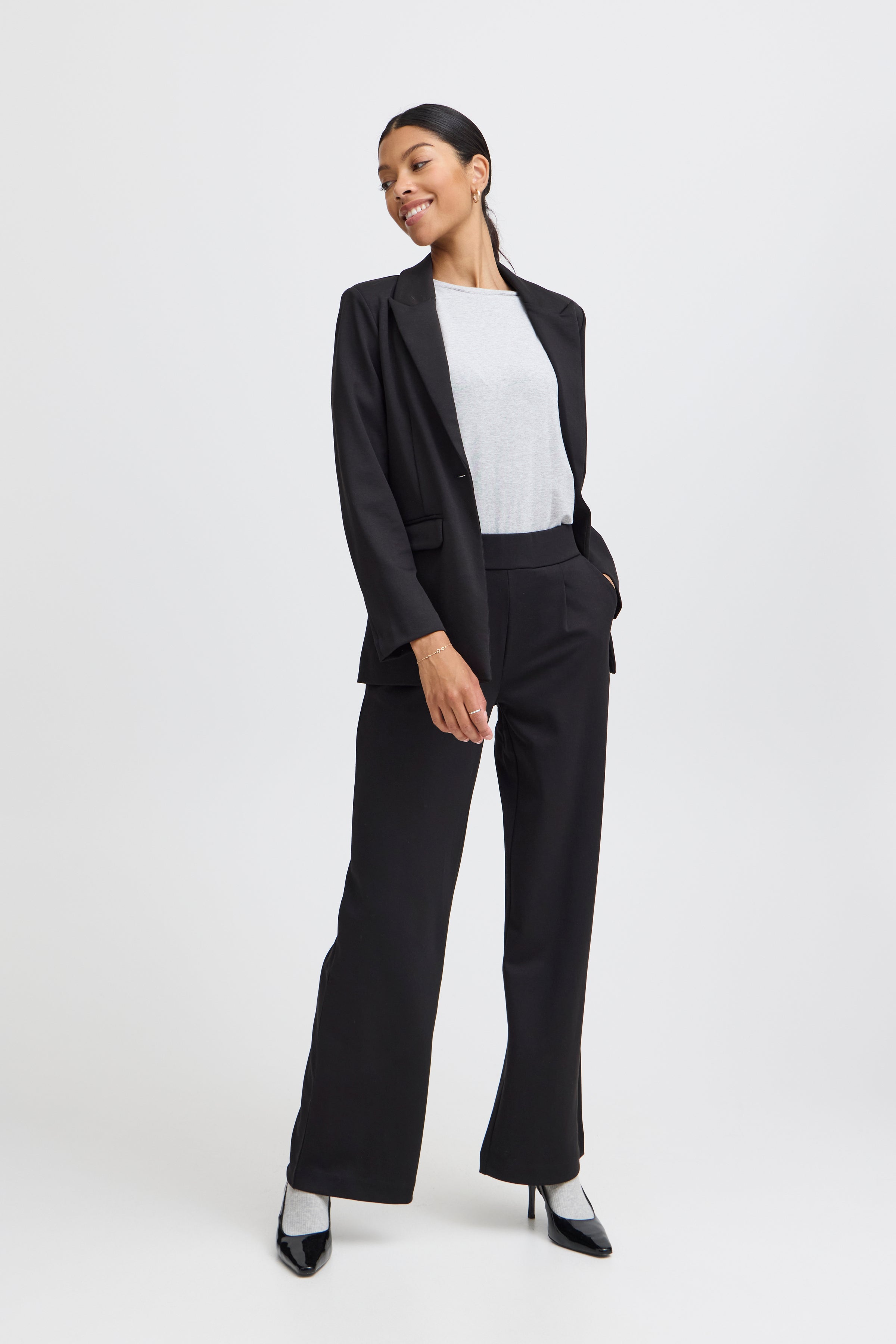 Rizetta Black Wide Pants - 20812847
