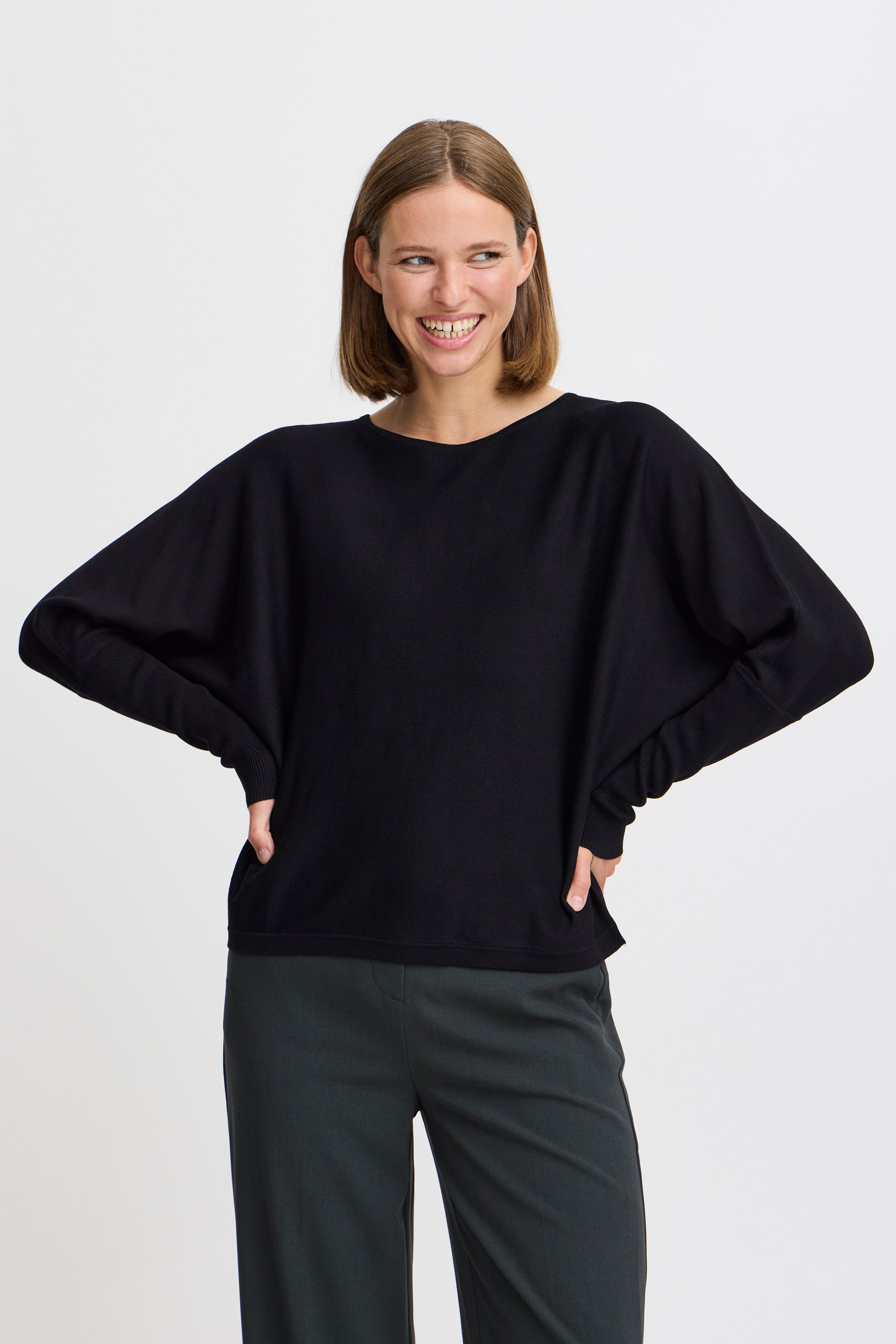 Morla Black Batwing Jumper - 20814389